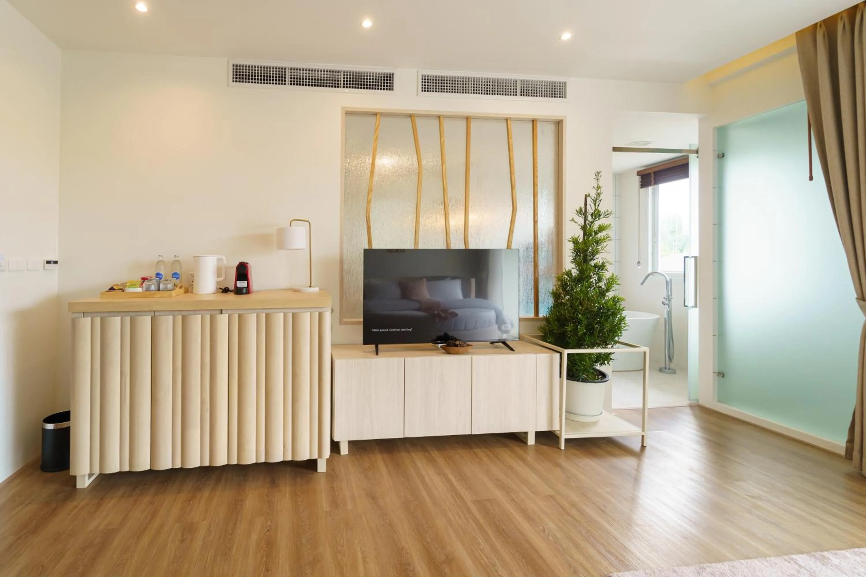 Bed in The Pin Boutique Pool Villa Krabi