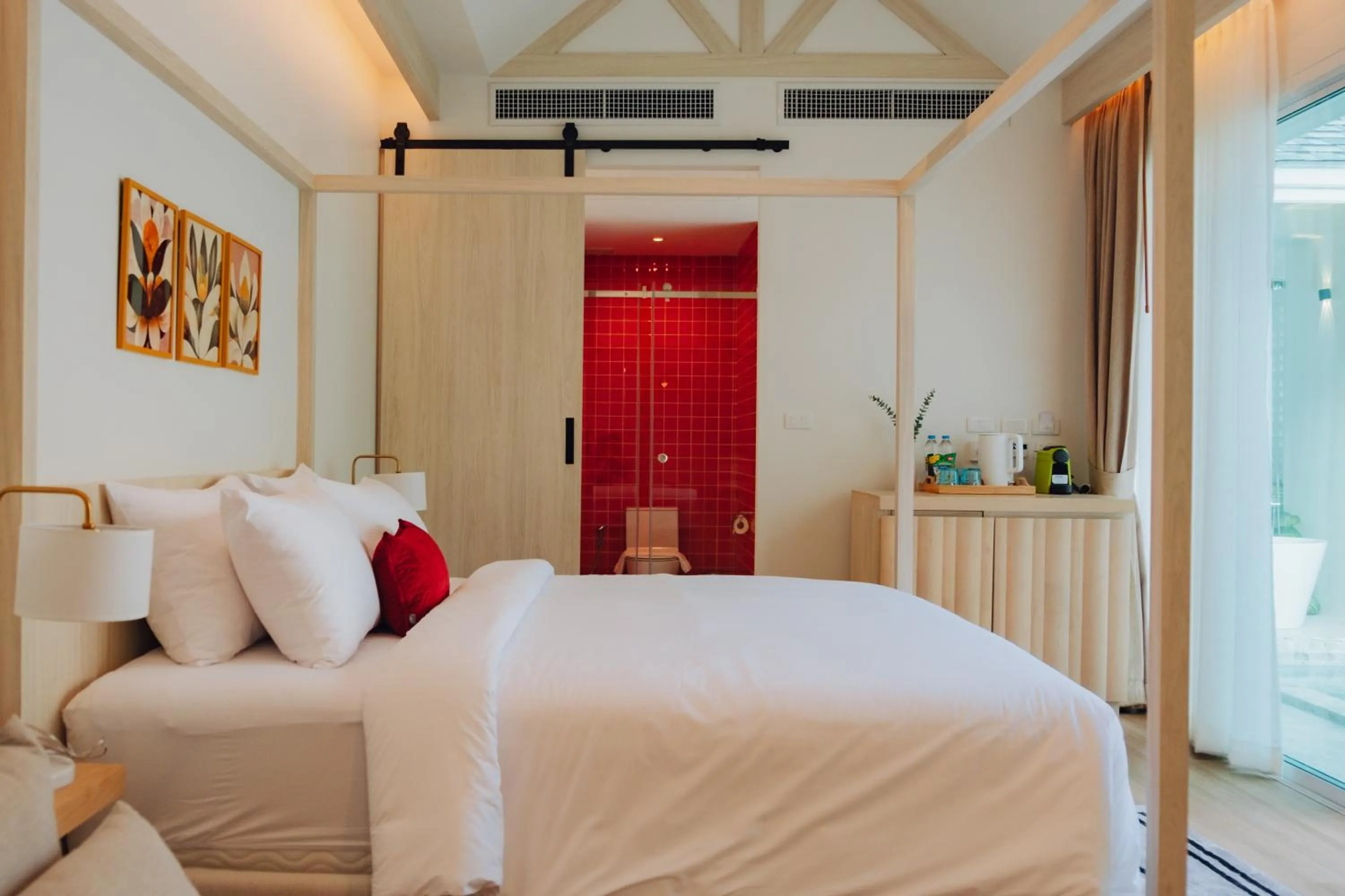 Bedroom, Bed in The Pin Boutique Pool Villa Krabi