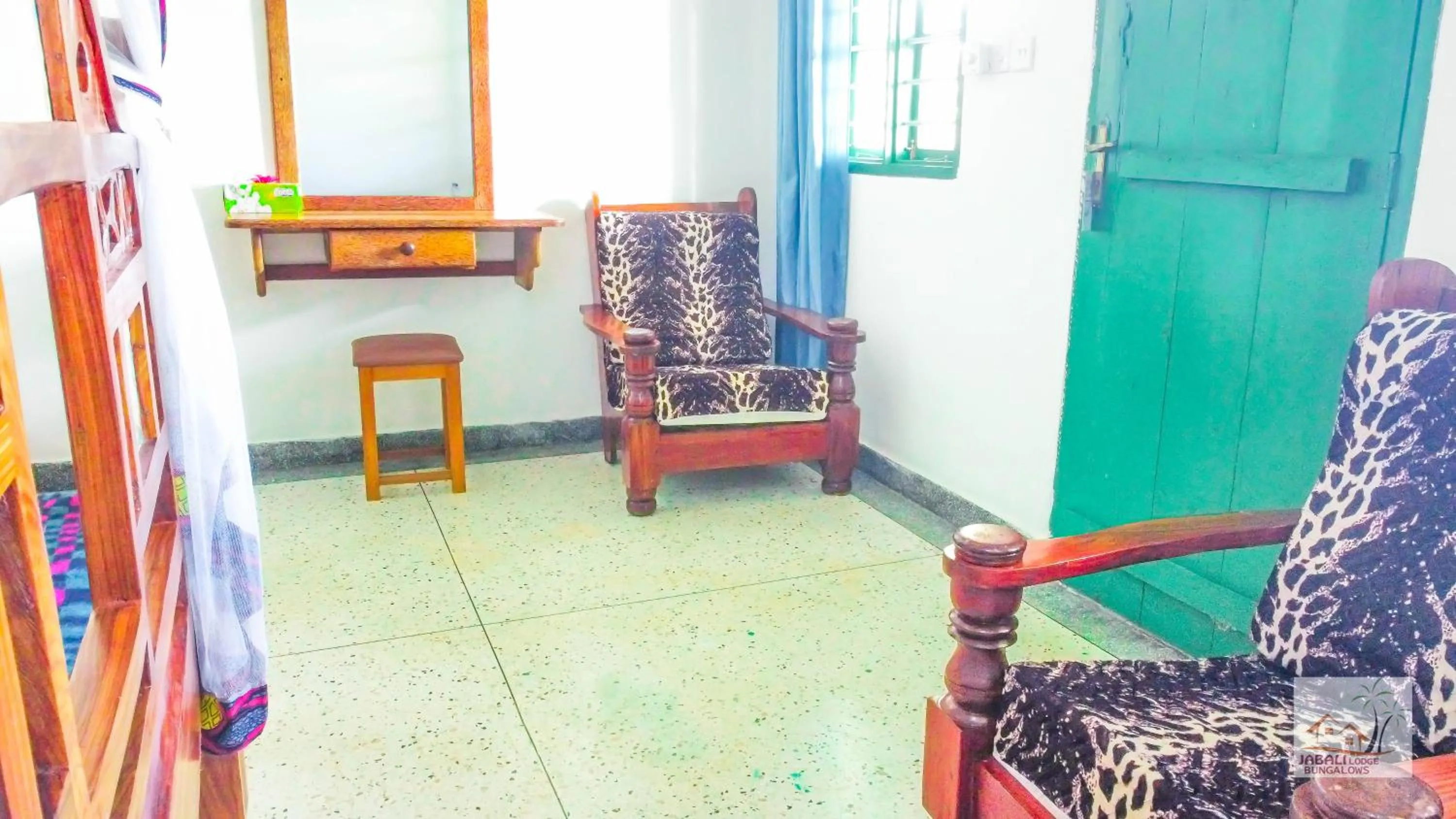 Seating area in Jabali Bungalows Lodge