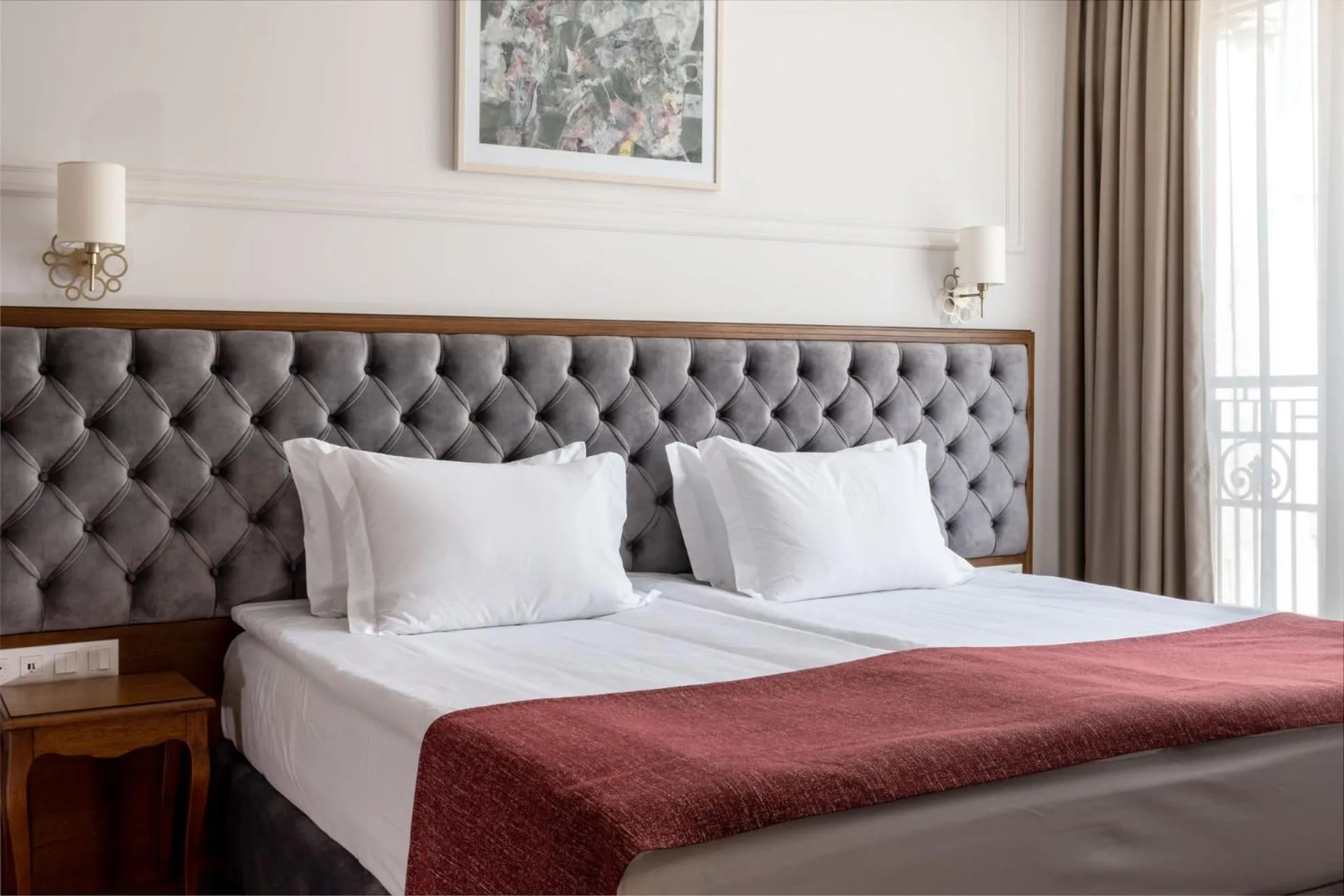 Bed in Villa Flavia Heritage Boutique Hotel