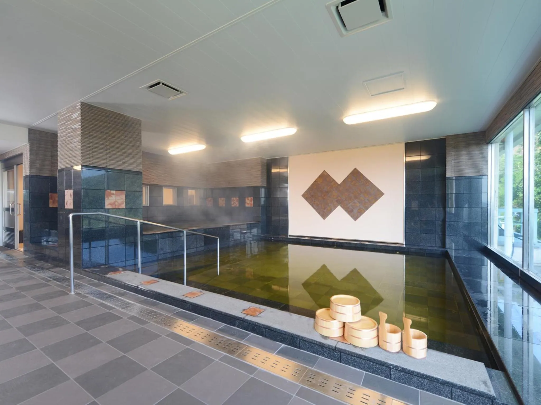 Hot Spring Bath in Washu Blue Resort風籠 Kasago