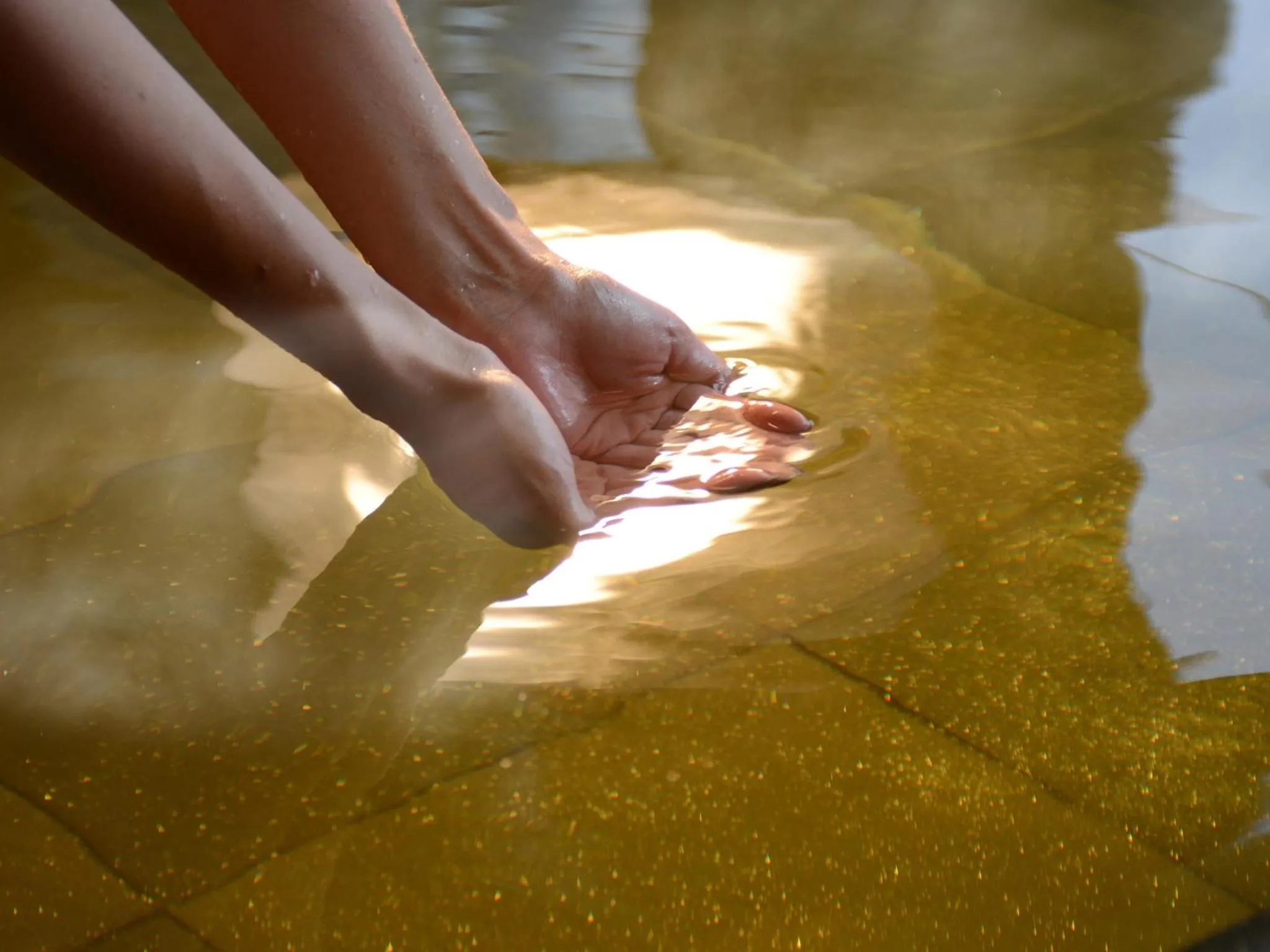 Hot Spring Bath in Washu Blue Resort風籠 Kasago