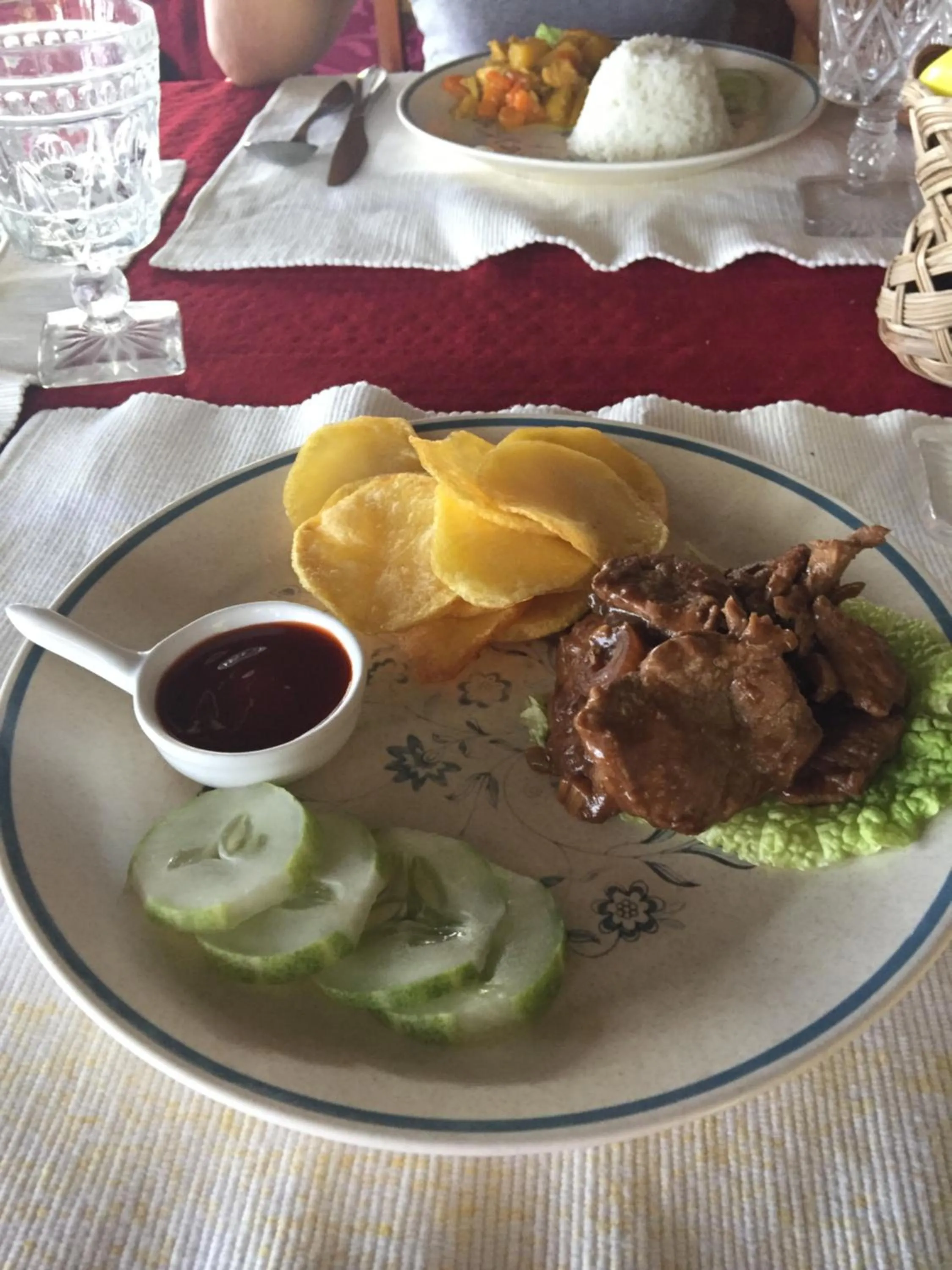 Food in Lazi Beach Club Resort