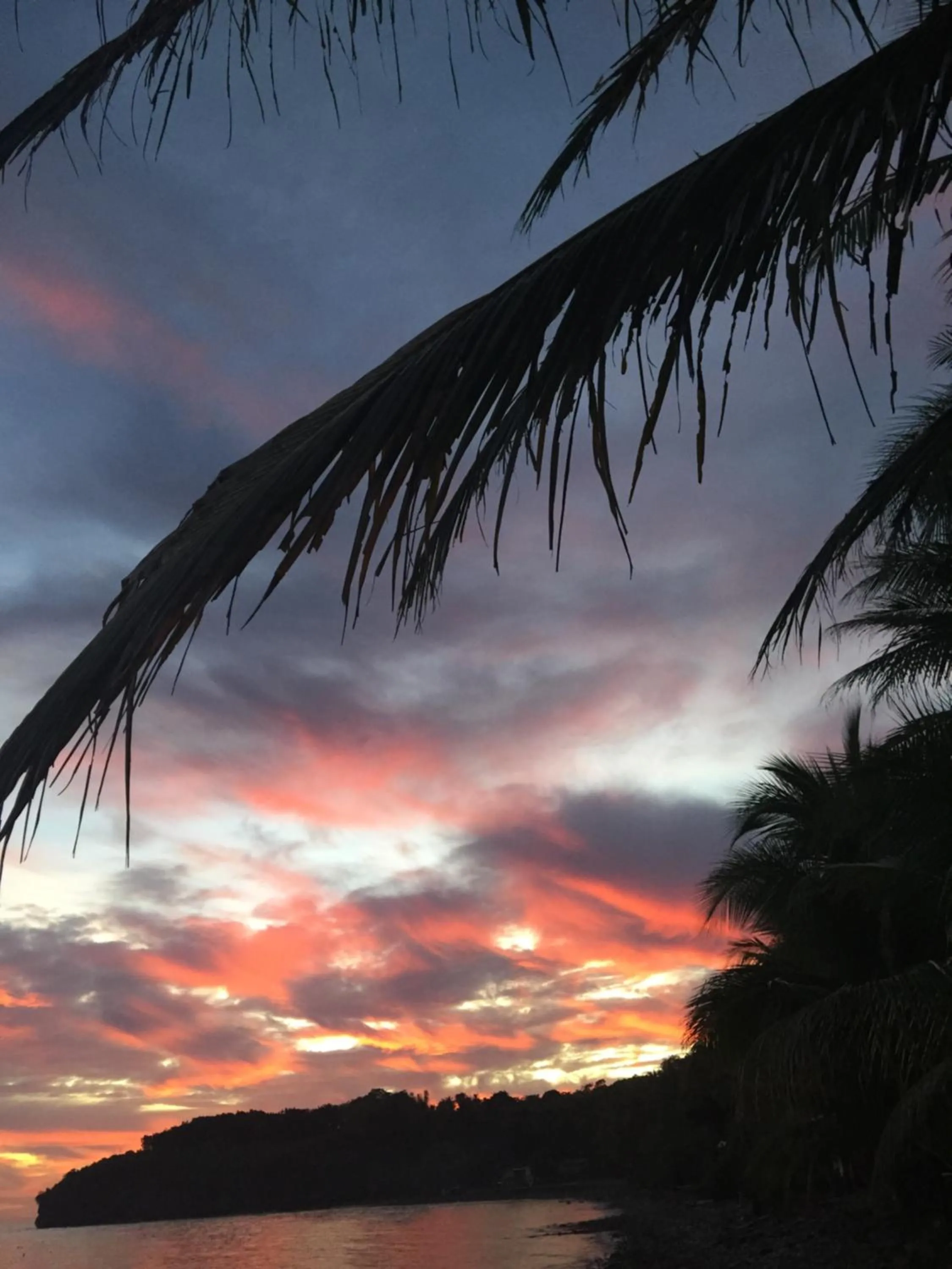 Sunset in Lazi Beach Club Resort