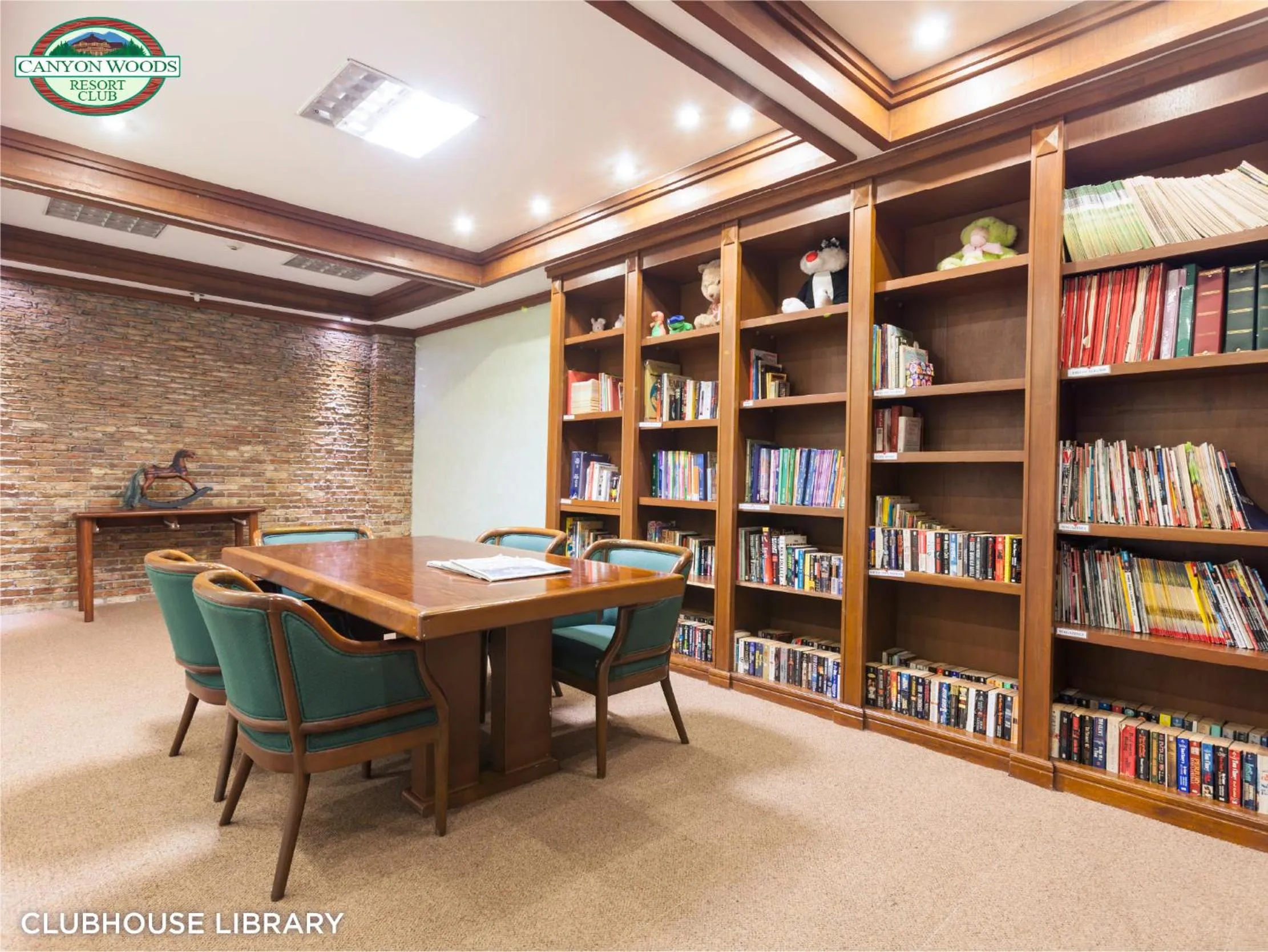 Library in Canyon Woods Resort Club Tagaytay