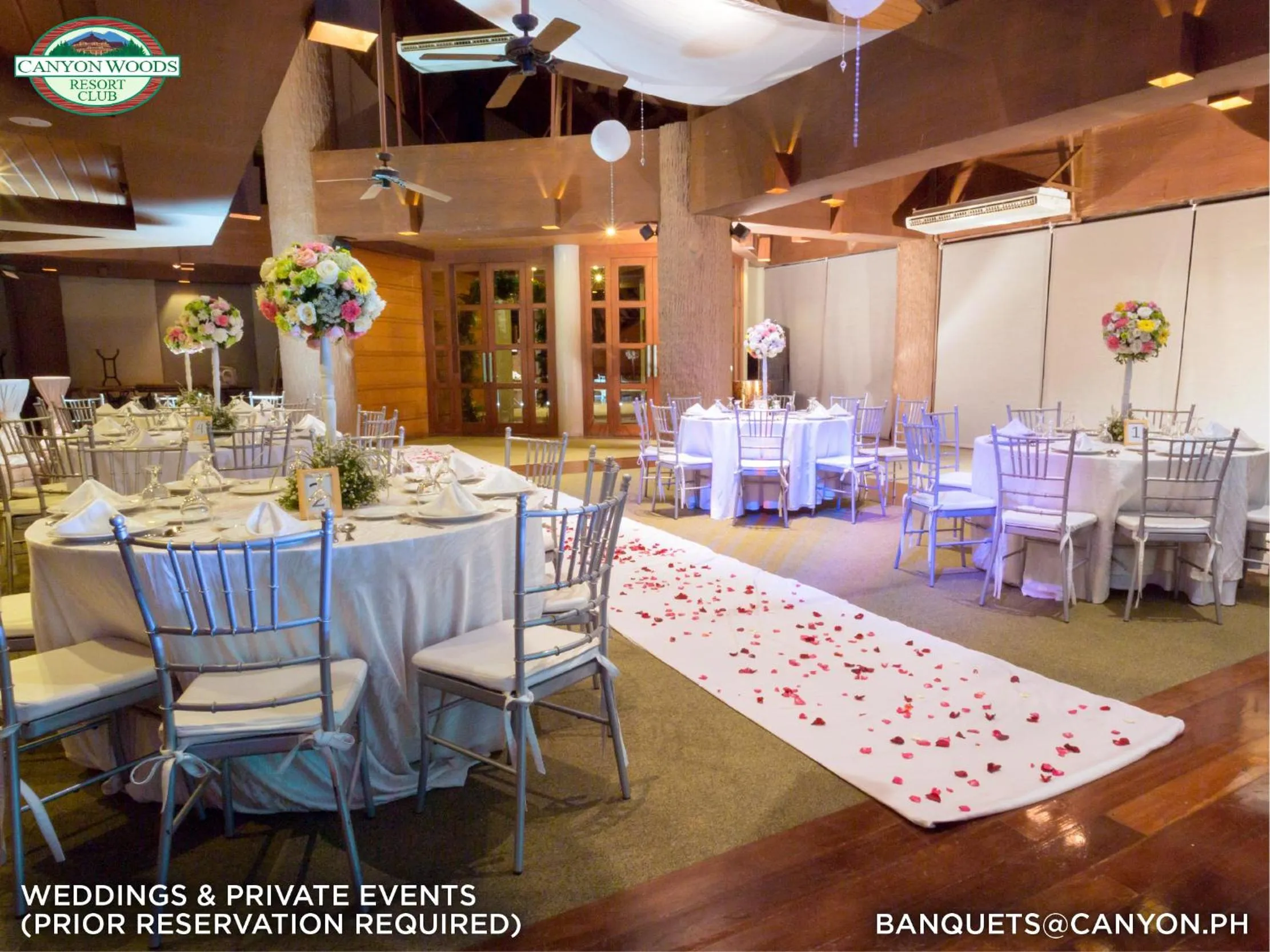 Banquet/Function facilities in Canyon Woods Resort Club Tagaytay