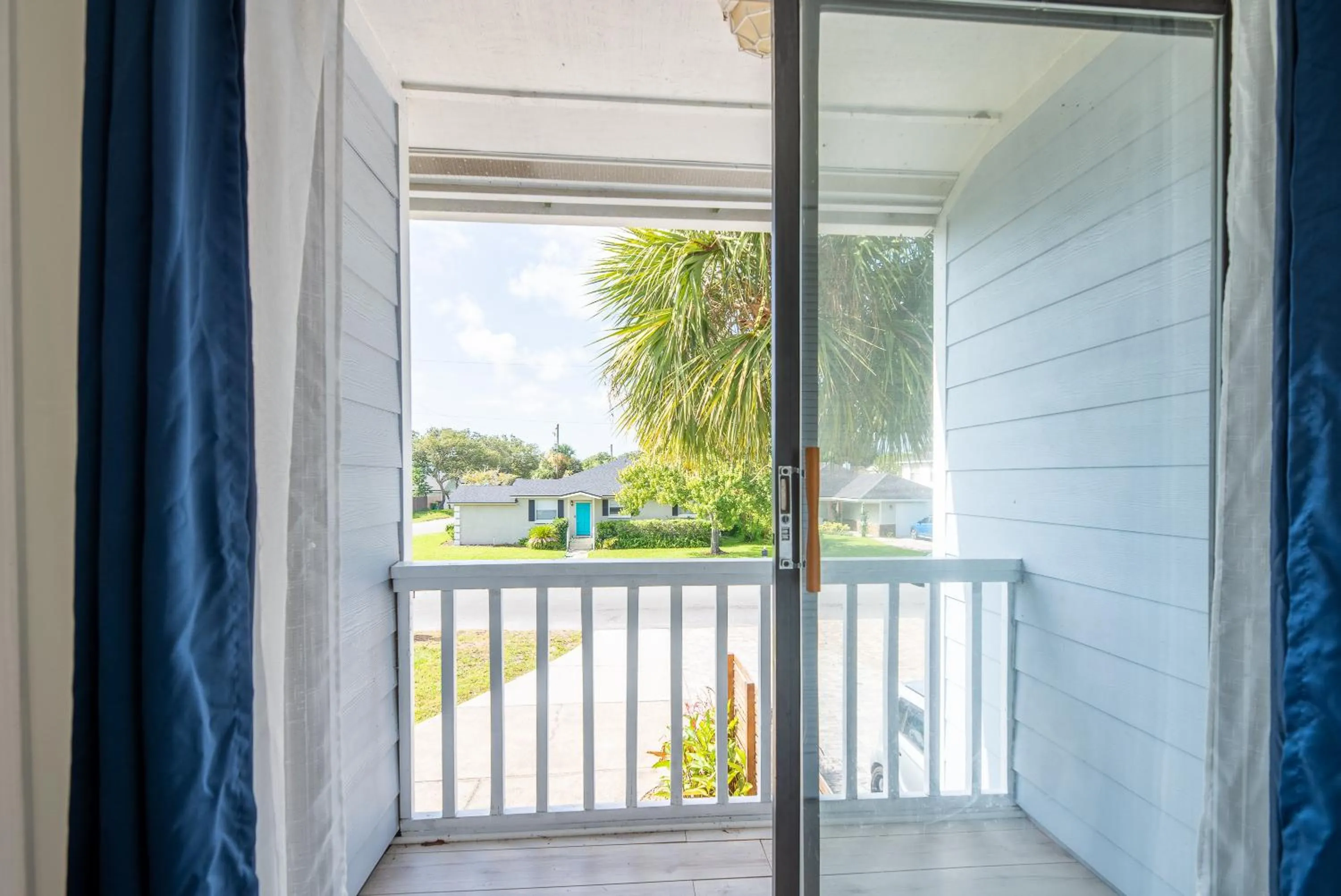 Balcony/Terrace in Jax Vacations 1/2 Mile to Beach, 2 bedroom townhome pet friendly