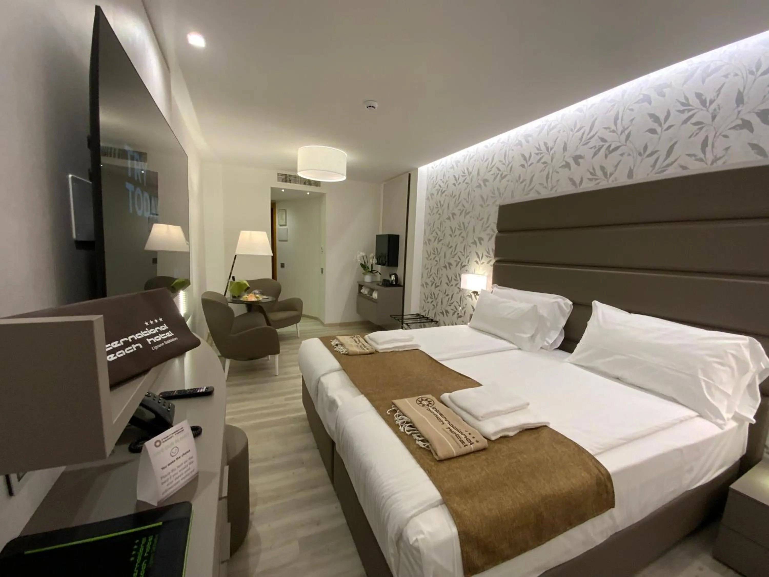 Photo of the whole room, Bed in International Beach Hotel