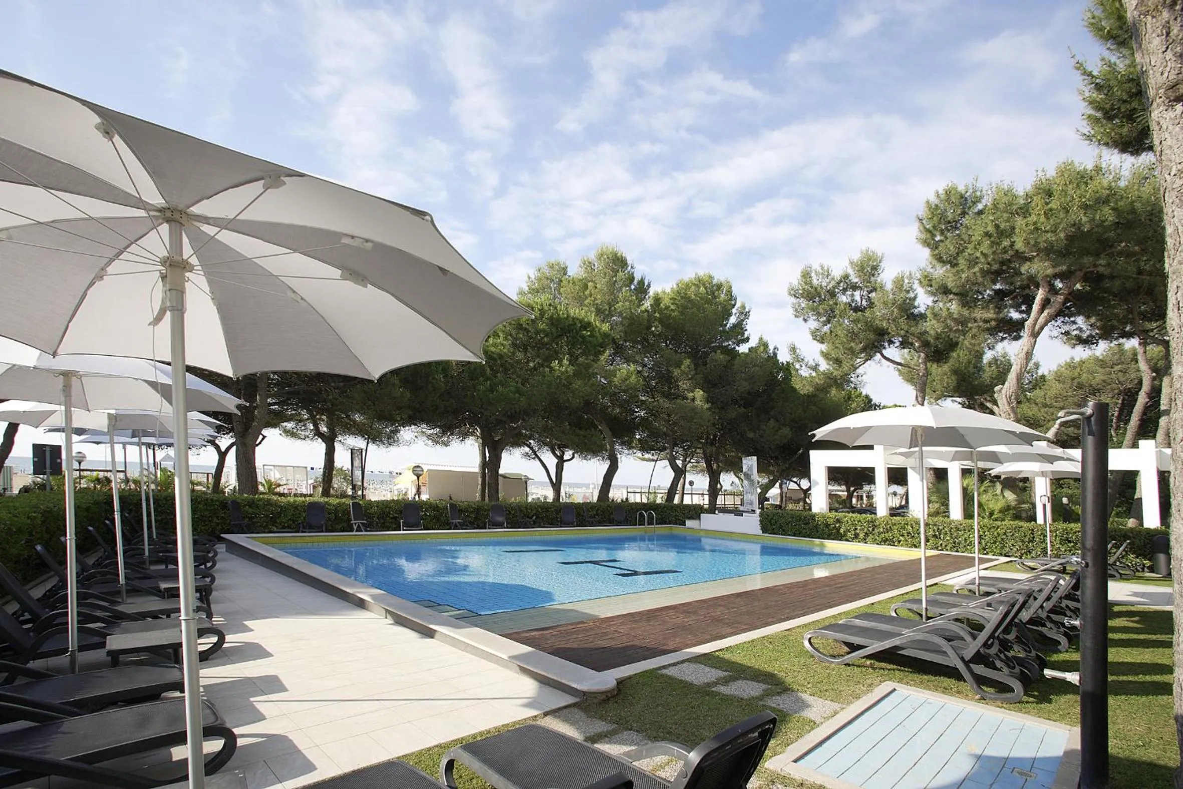 Pool view in International Beach Hotel