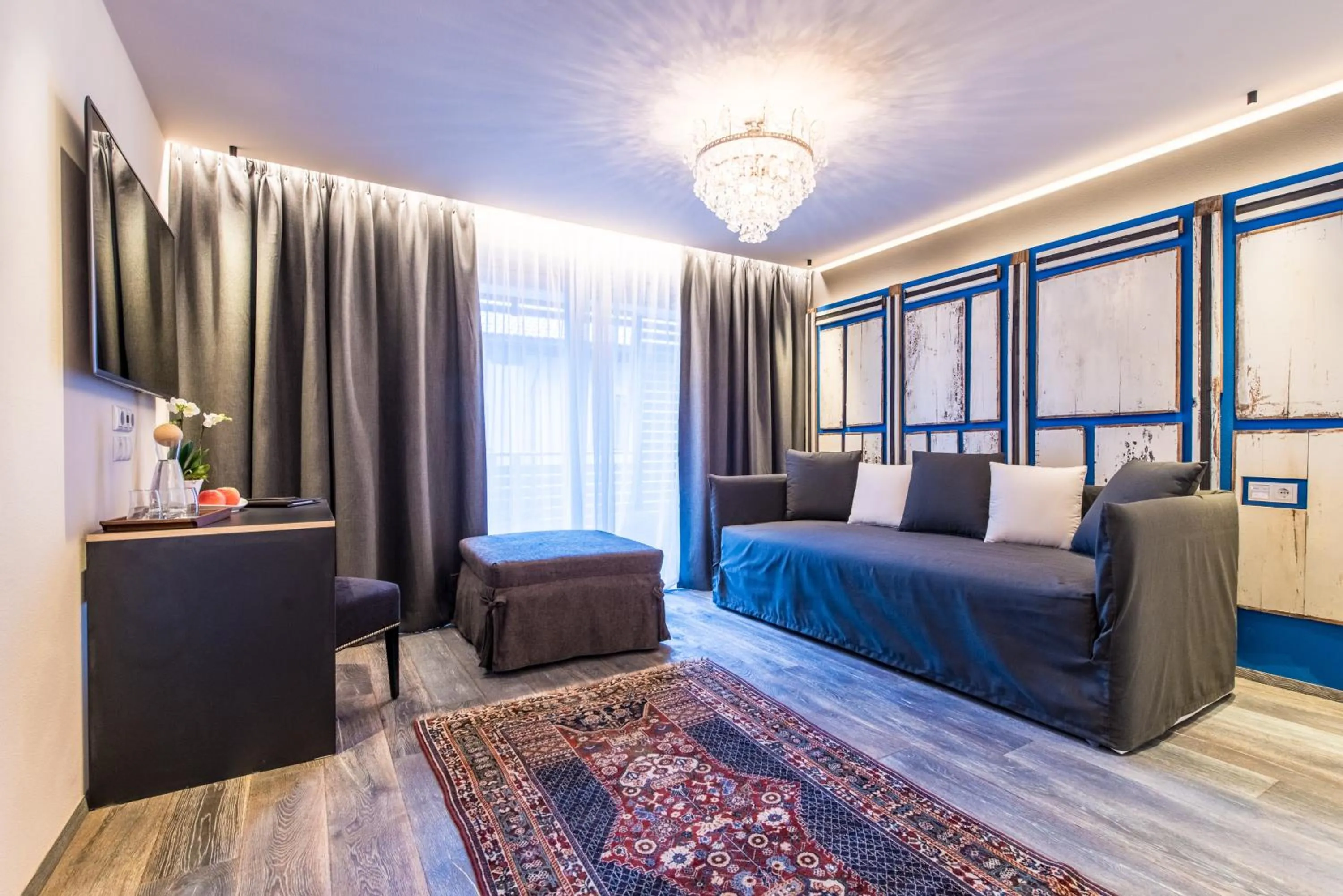 Living room, Bed in Adler Suite & Stube