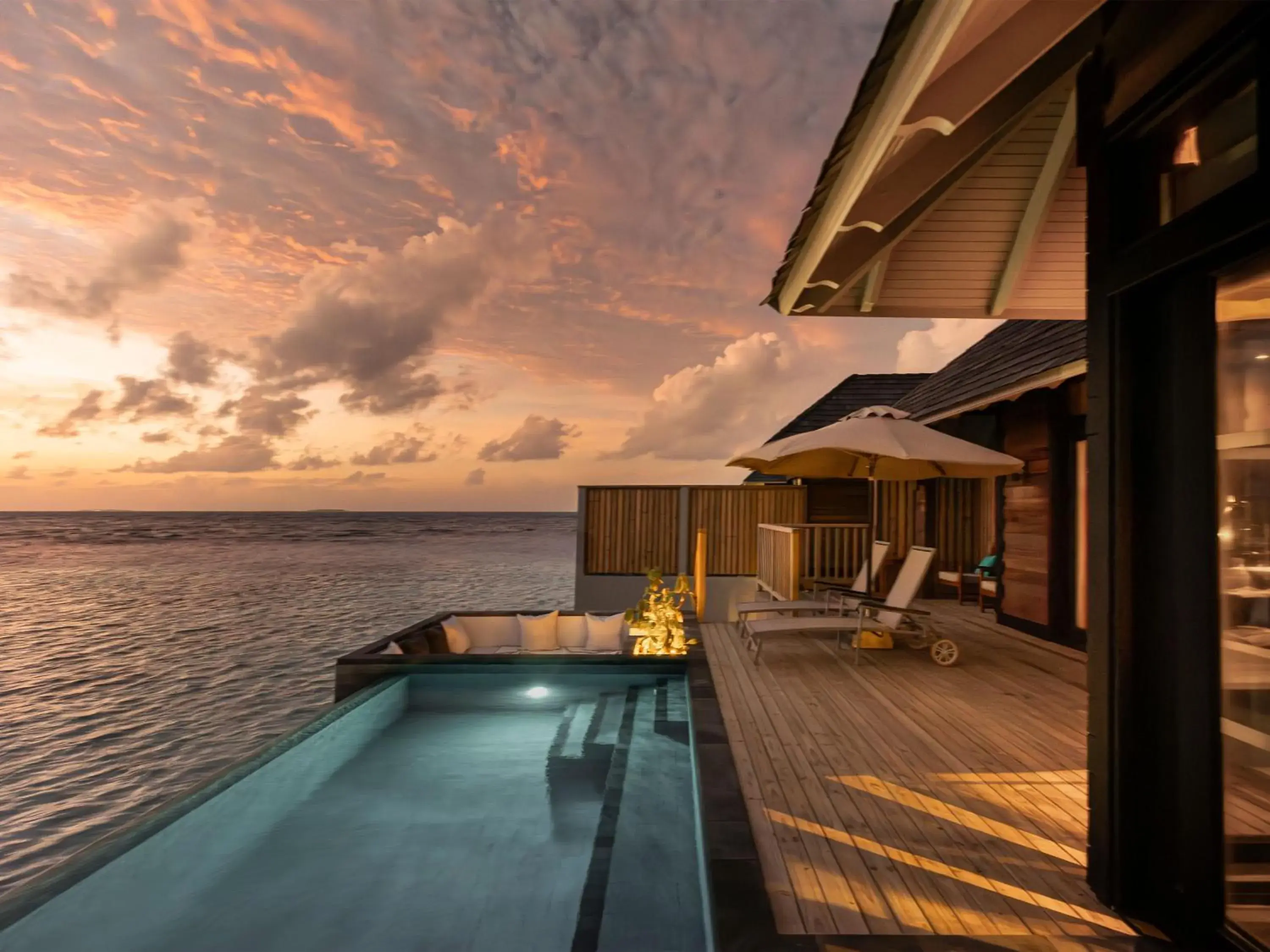 Sunset Horizon Water Villa with Pool - Free Transfer, 2 pax, 7 nights minimum in Sun Siyam Iru Fushi with Free Transfer Sunset Horizon Water Villa with Pool - Free Transfer, 2 pax, 7 nights minimum in Sun Siyam Iru Fushi with Free Transfer