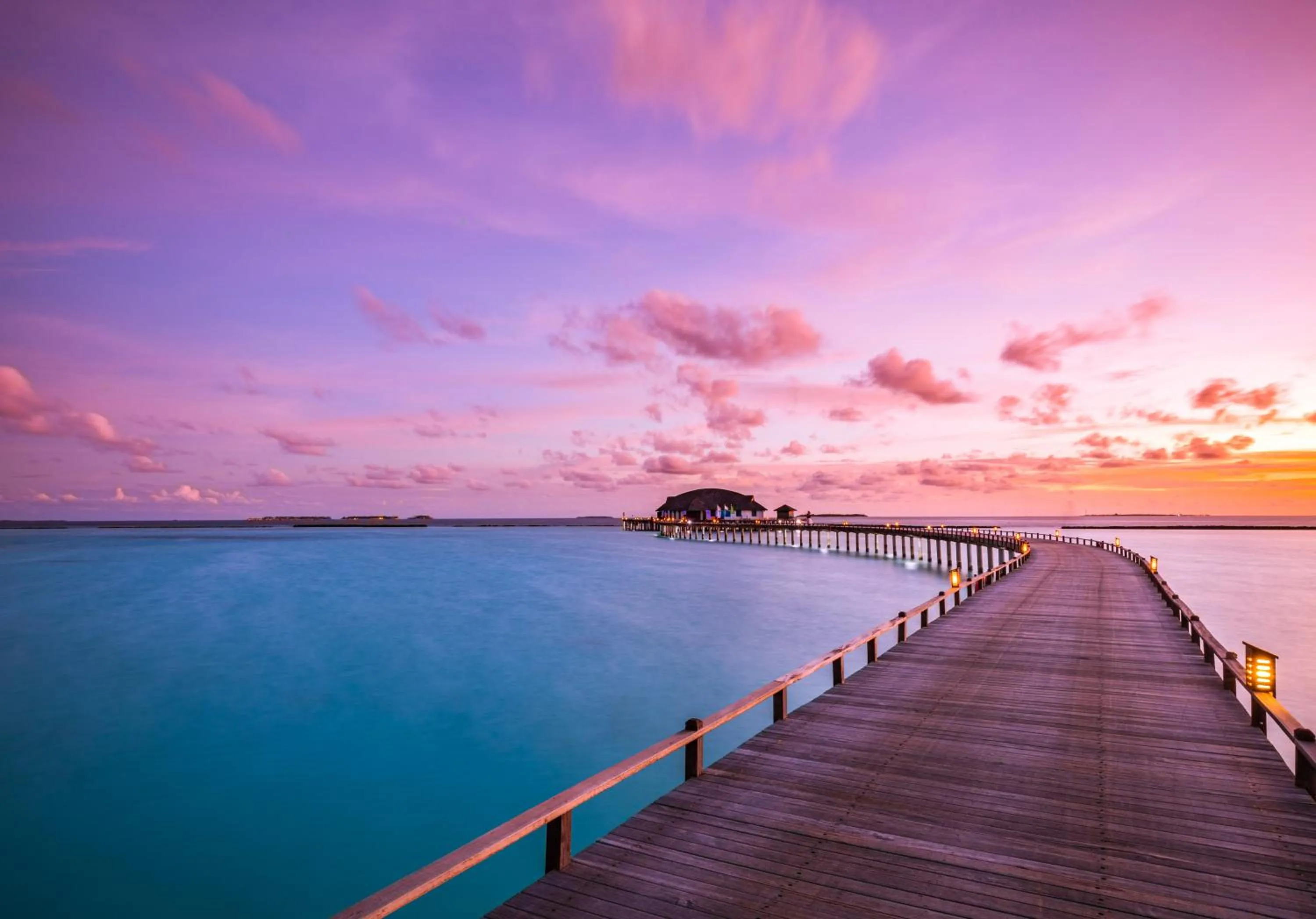 Sunset in Sun Siyam Iru Fushi with Free Transfer