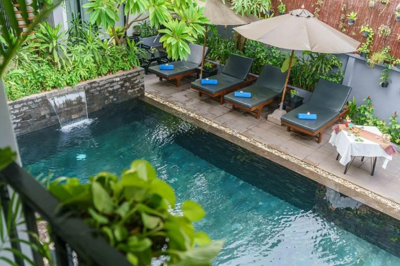 Pool view in Siem Reap Tevi Residence