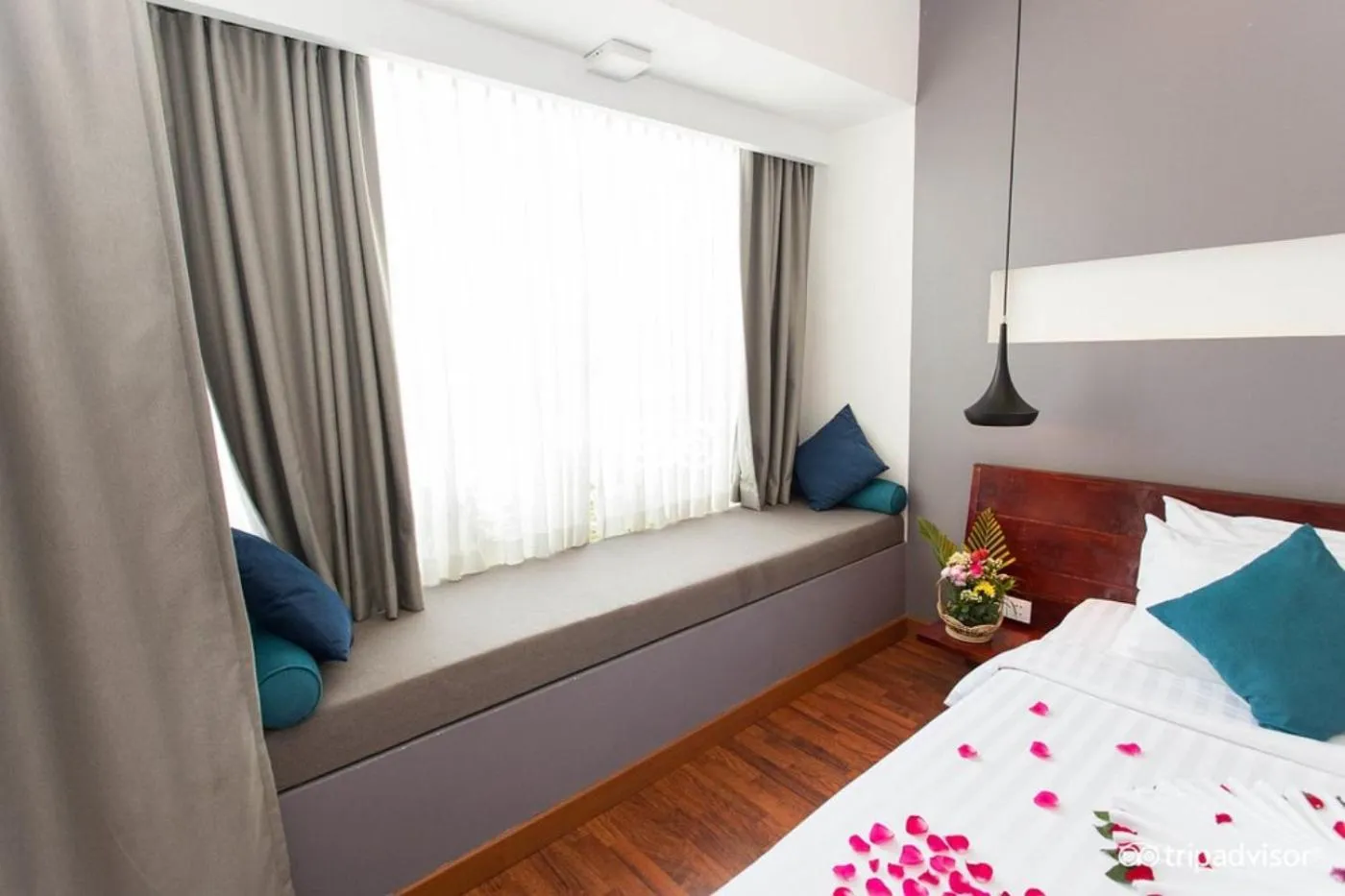 Bed in Siem Reap Tevi Residence