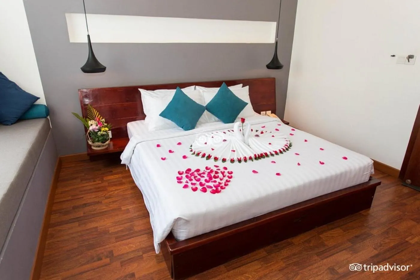 Bed in Siem Reap Tevi Residence