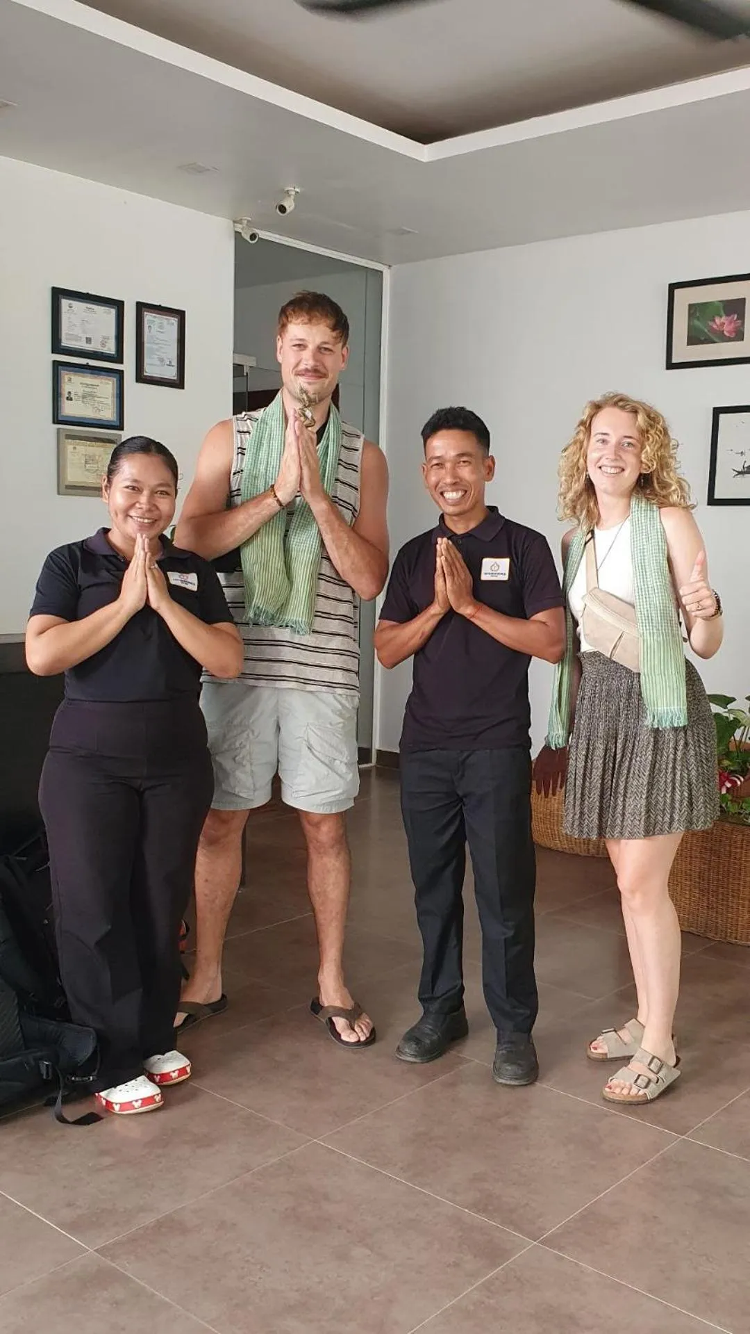 group of guests in Siem Reap Tevi Residence