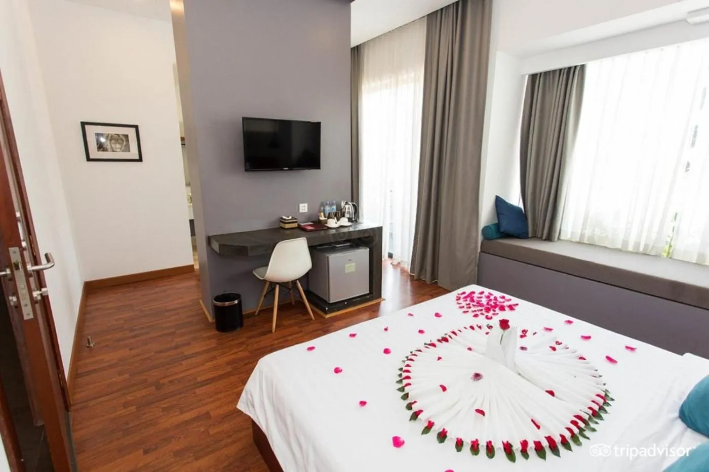 Bed in Siem Reap Tevi Residence