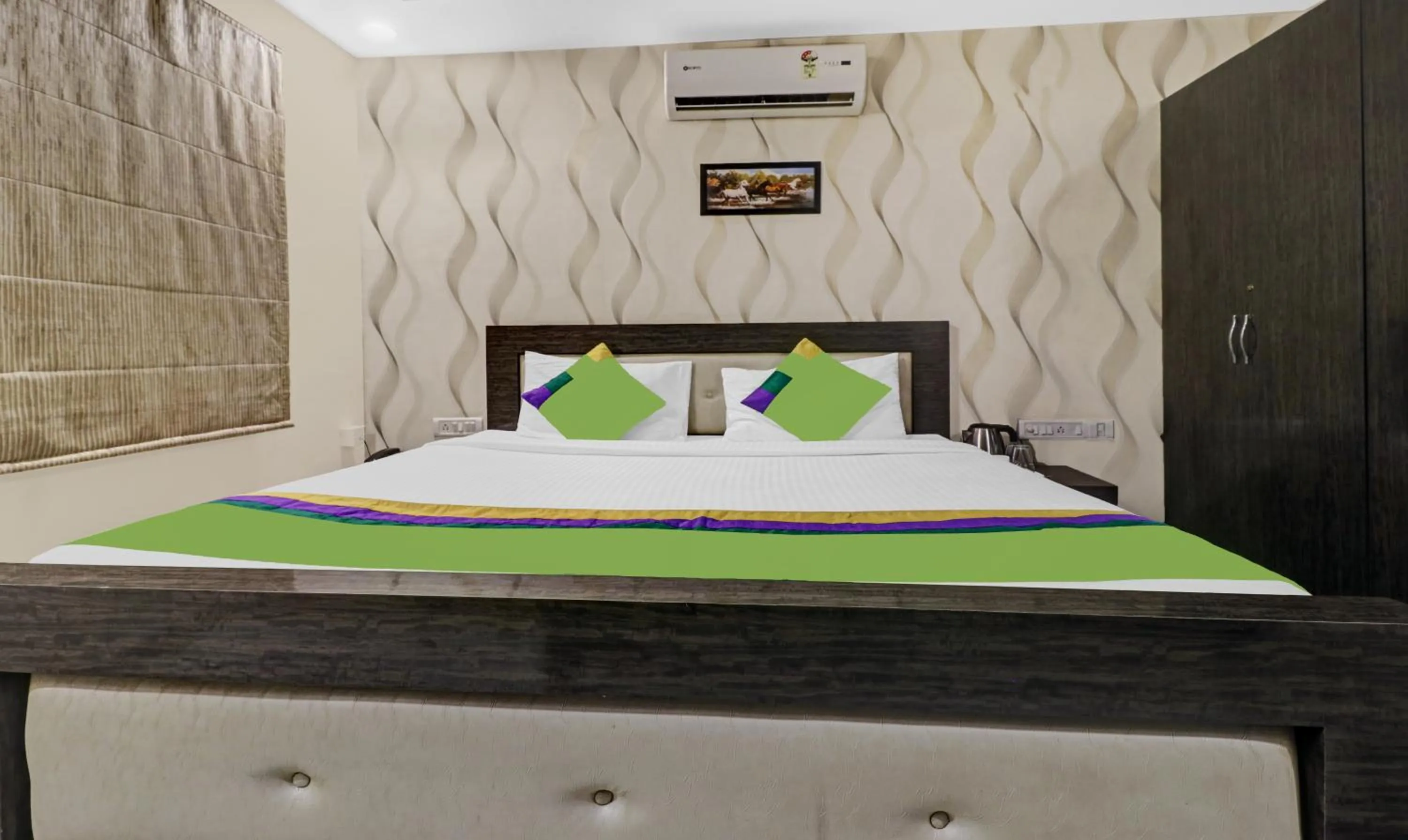 Bedroom, Bed in Treebo Elite Premium Homes