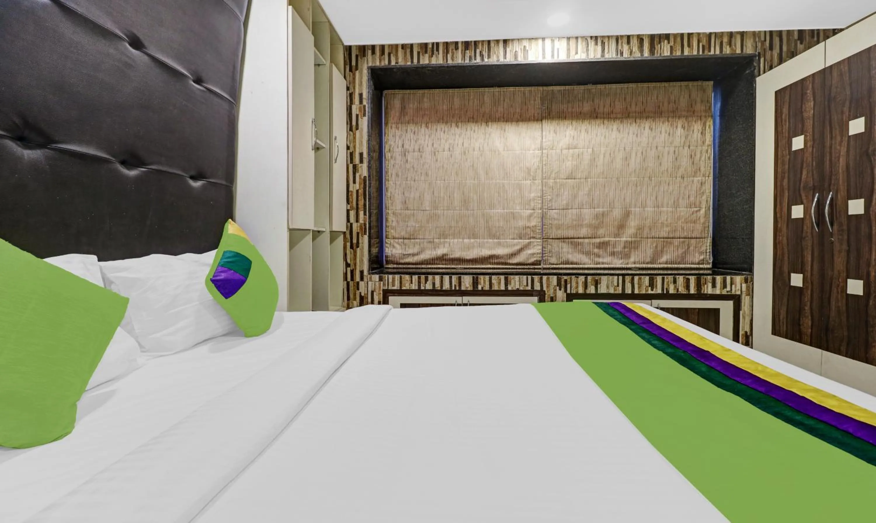 Bedroom, Bed in Treebo Elite Premium Homes