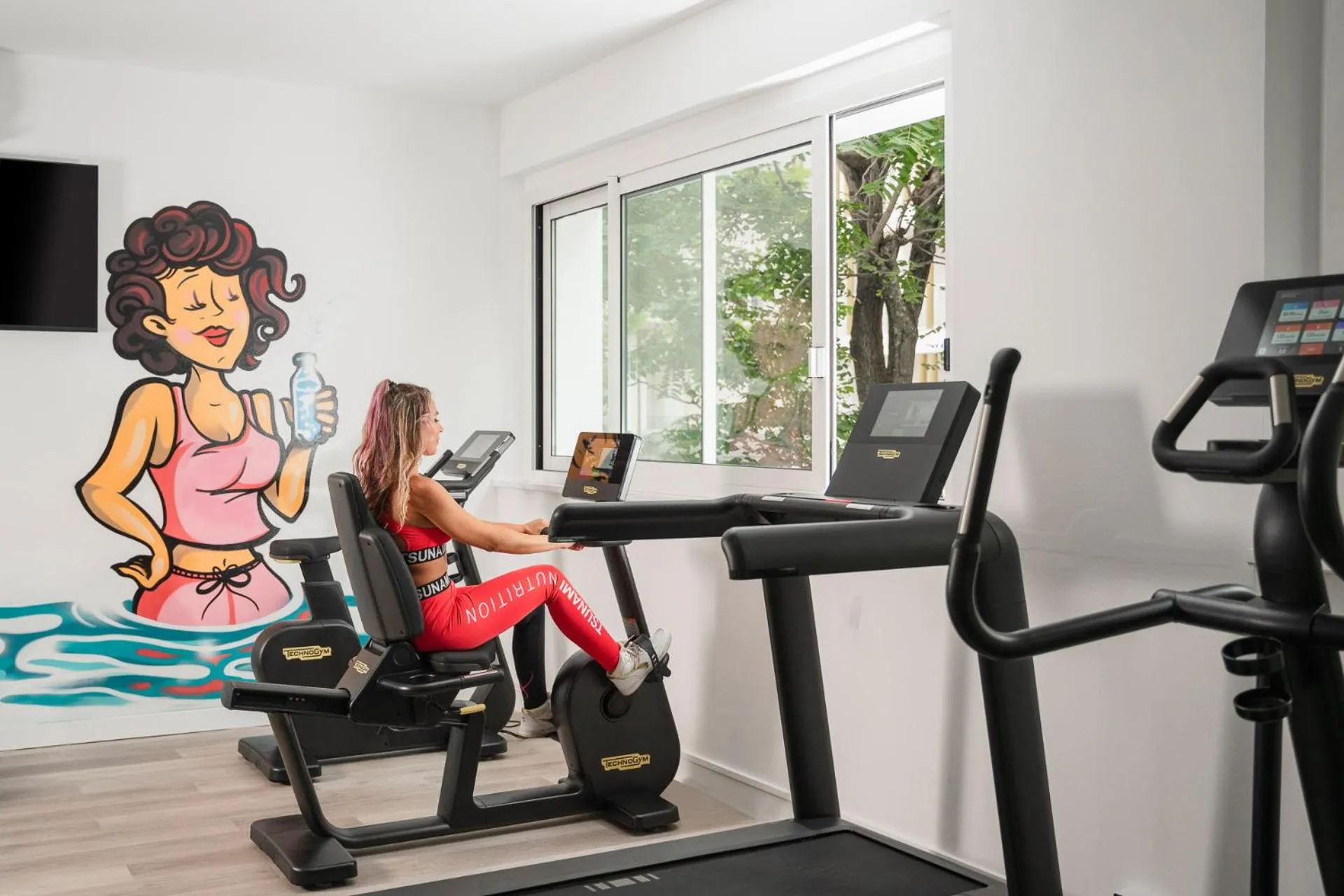 Fitness centre/facilities in Hotel Mediterraneo