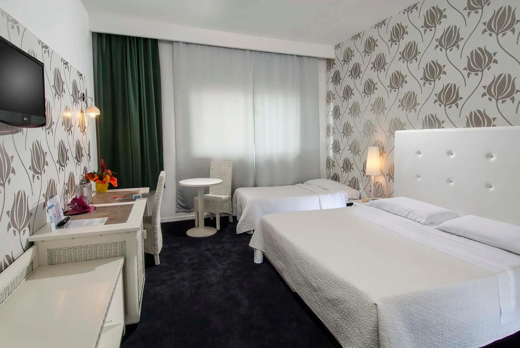 Bed in Hotel Mediterraneo