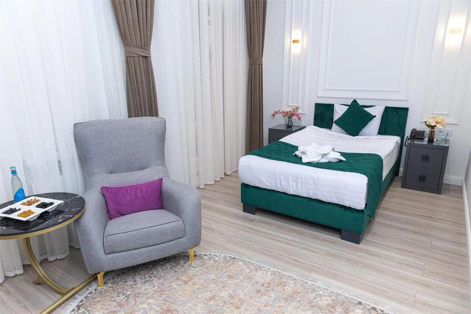 Bed in Marokand Spa Hotel