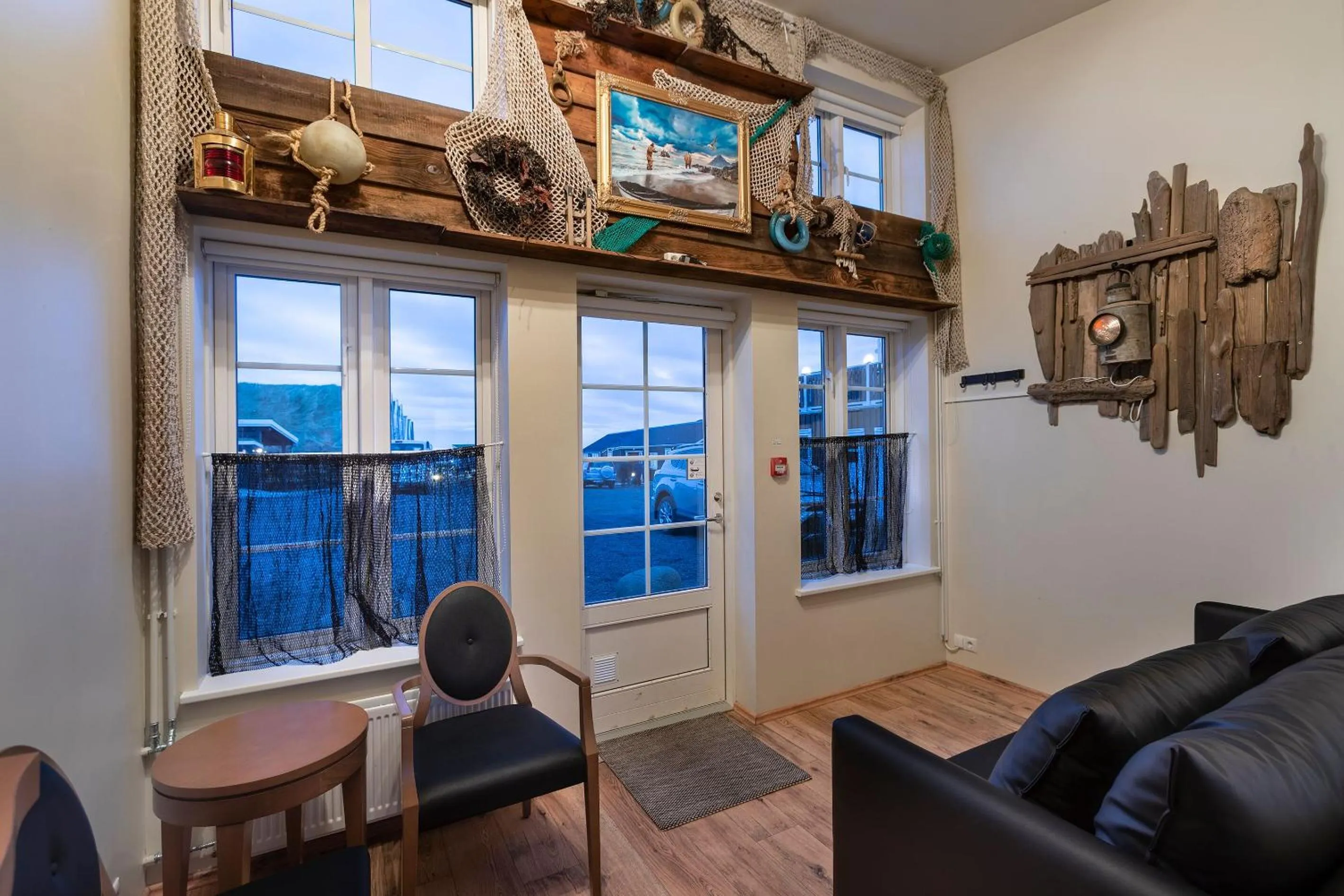 Seating area in Hlid Fisherman's Village