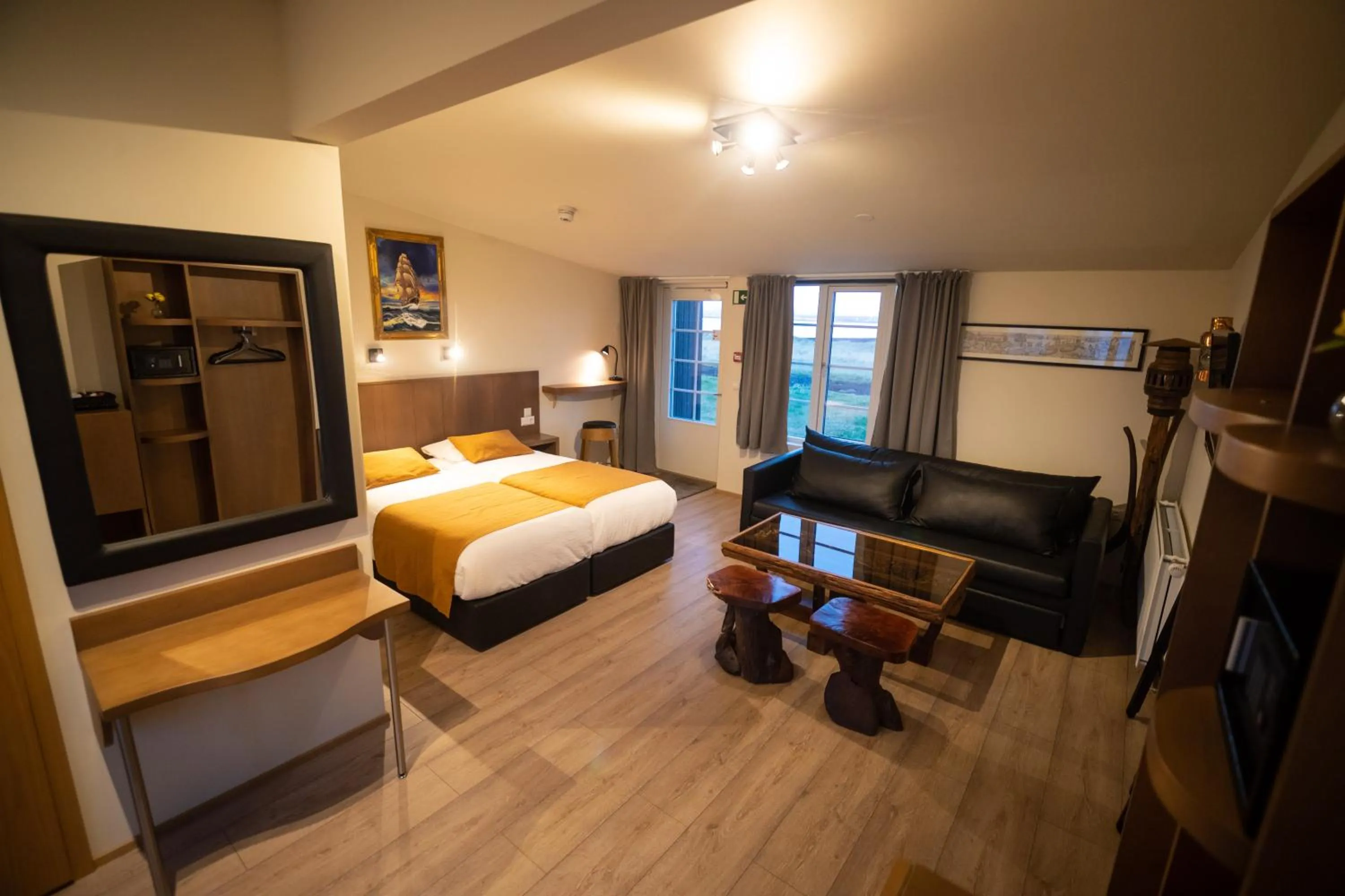 Photo of the whole room, Bed in Hlid Fisherman's Village