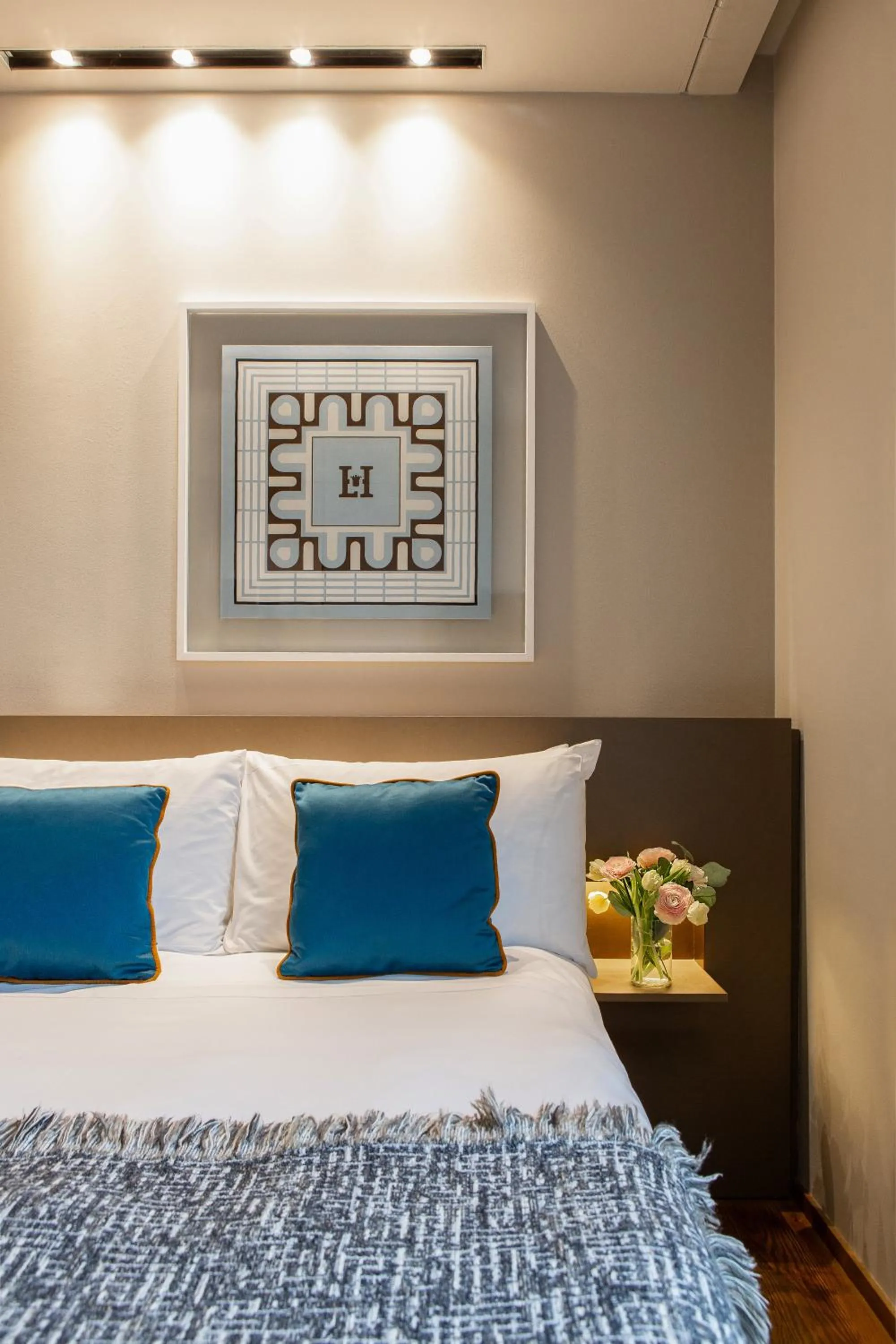 Bed in Posta Design Hotel