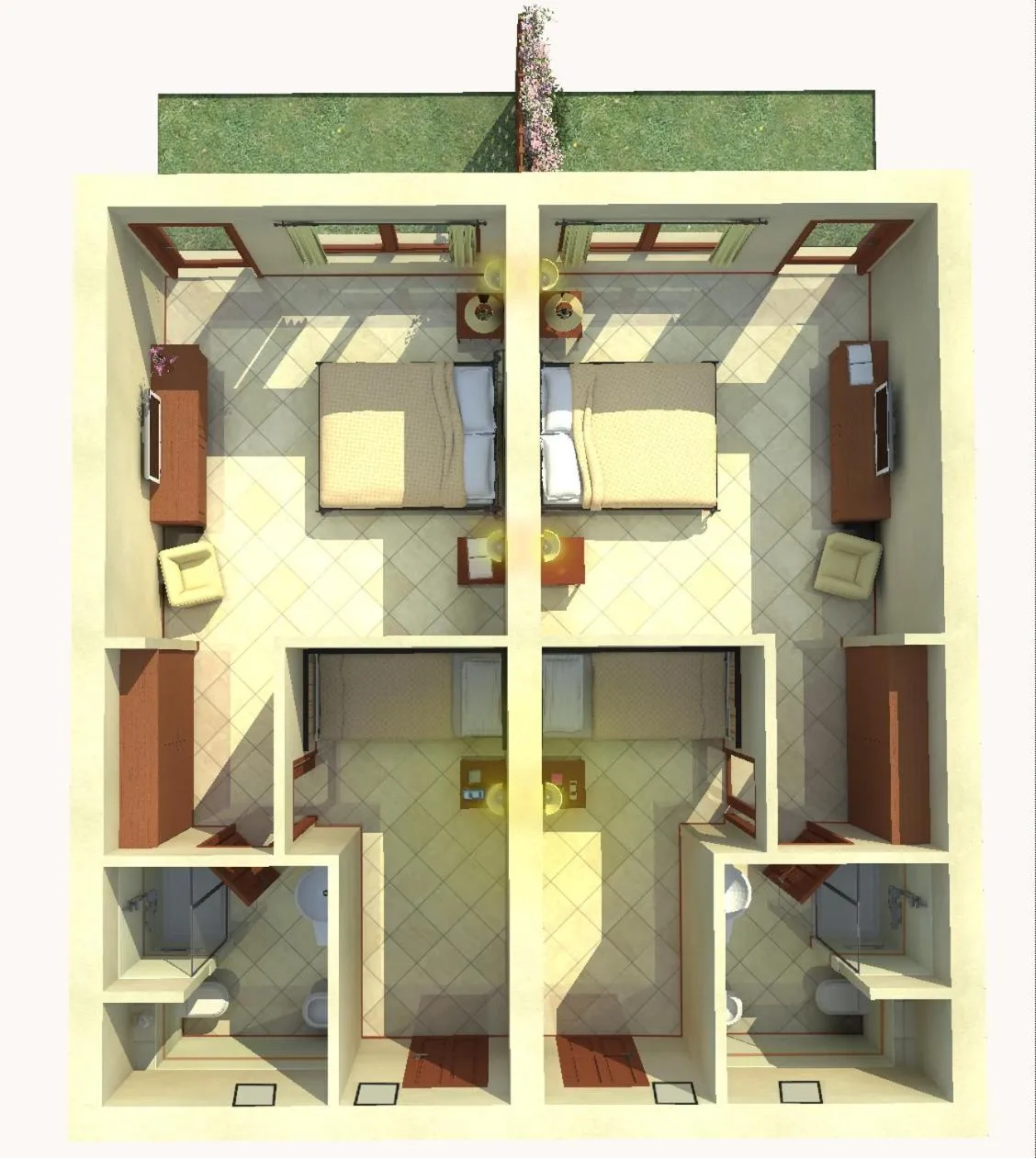Floor plan in Hotel Airone isola d'Elba