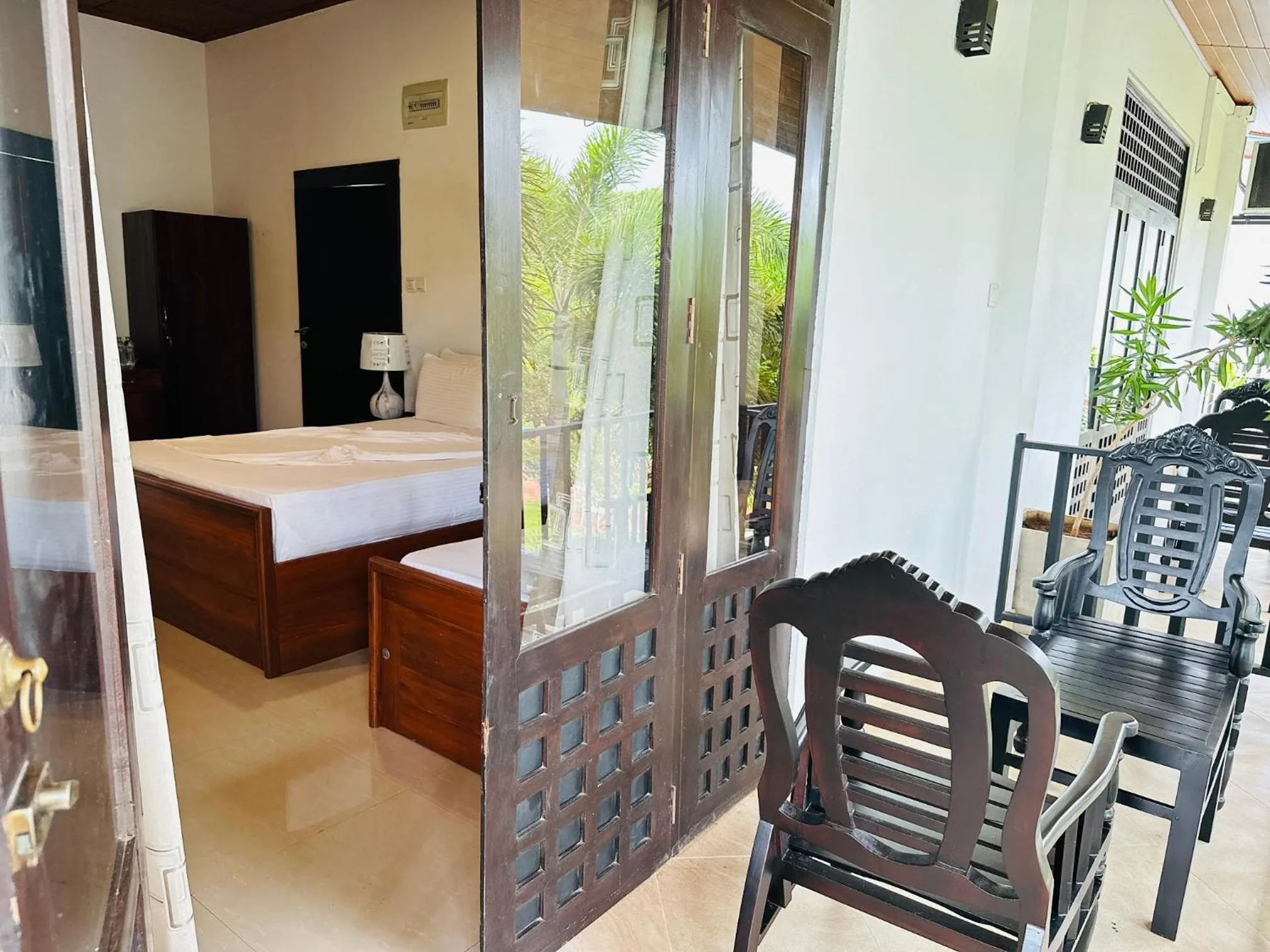 Balcony/Terrace, Bed in Gamodh Citadel Resort