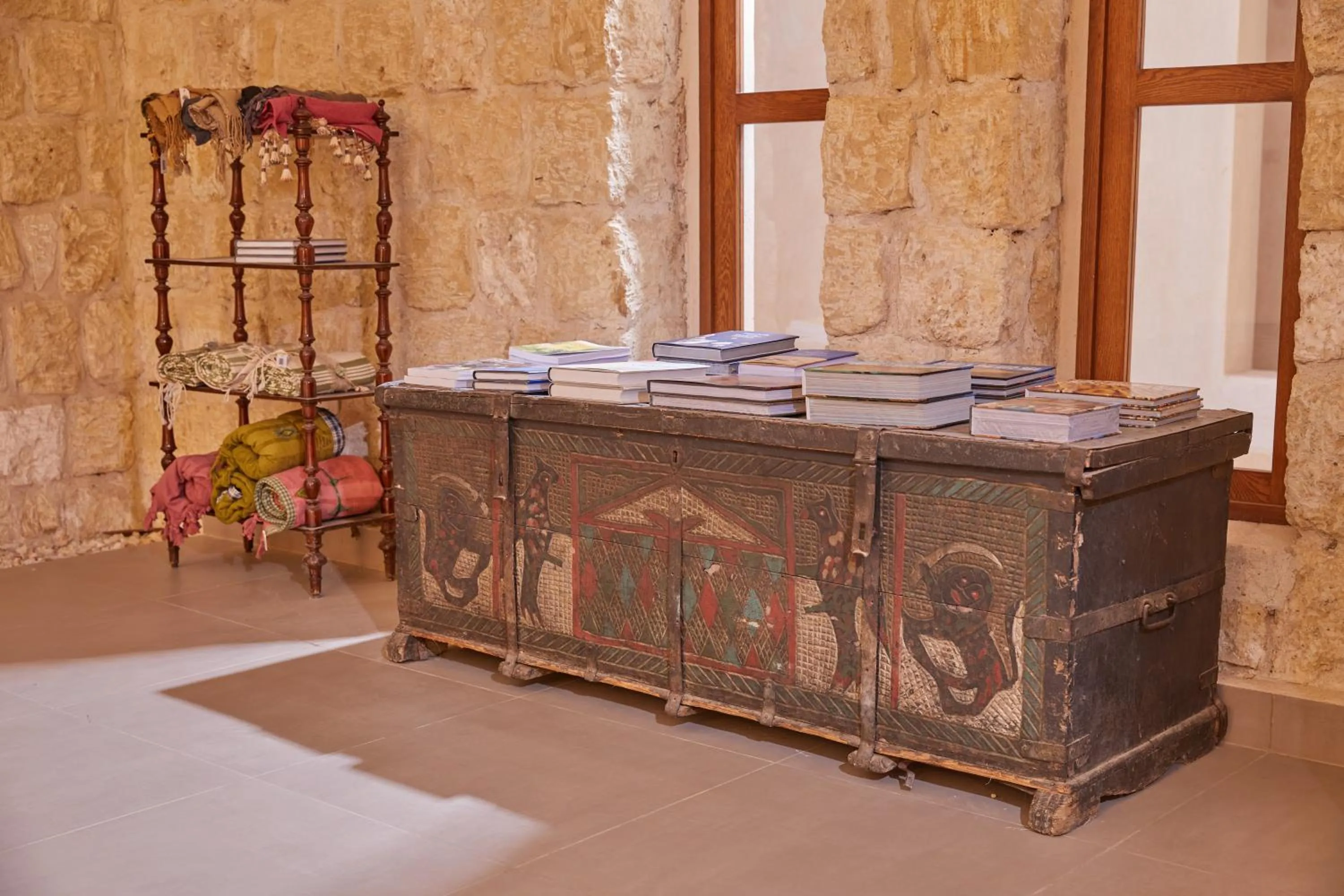 Lobby or reception in Wadi Sabarah Lodge