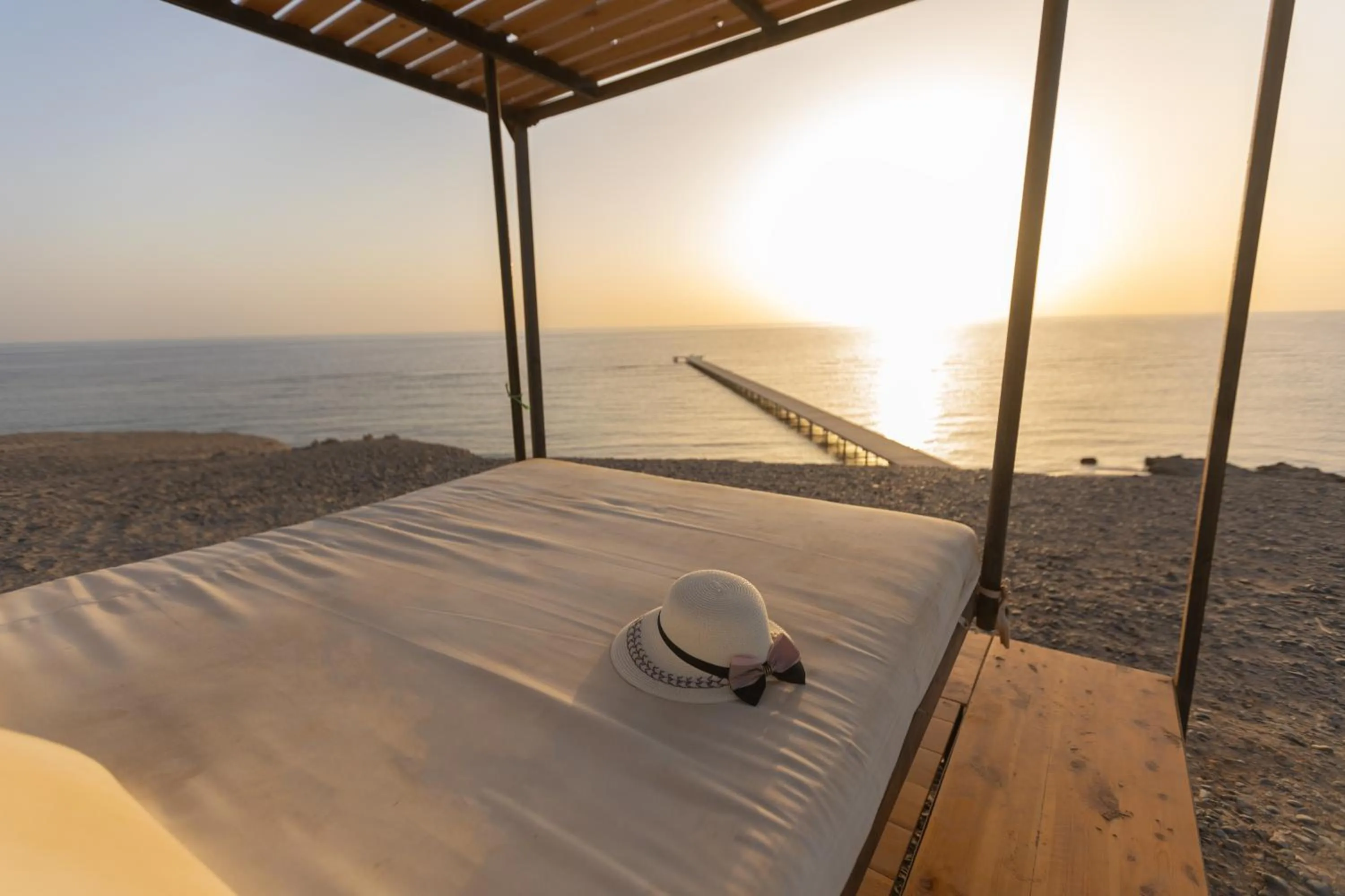 Natural landscape, Bed in Wadi Sabarah Lodge
