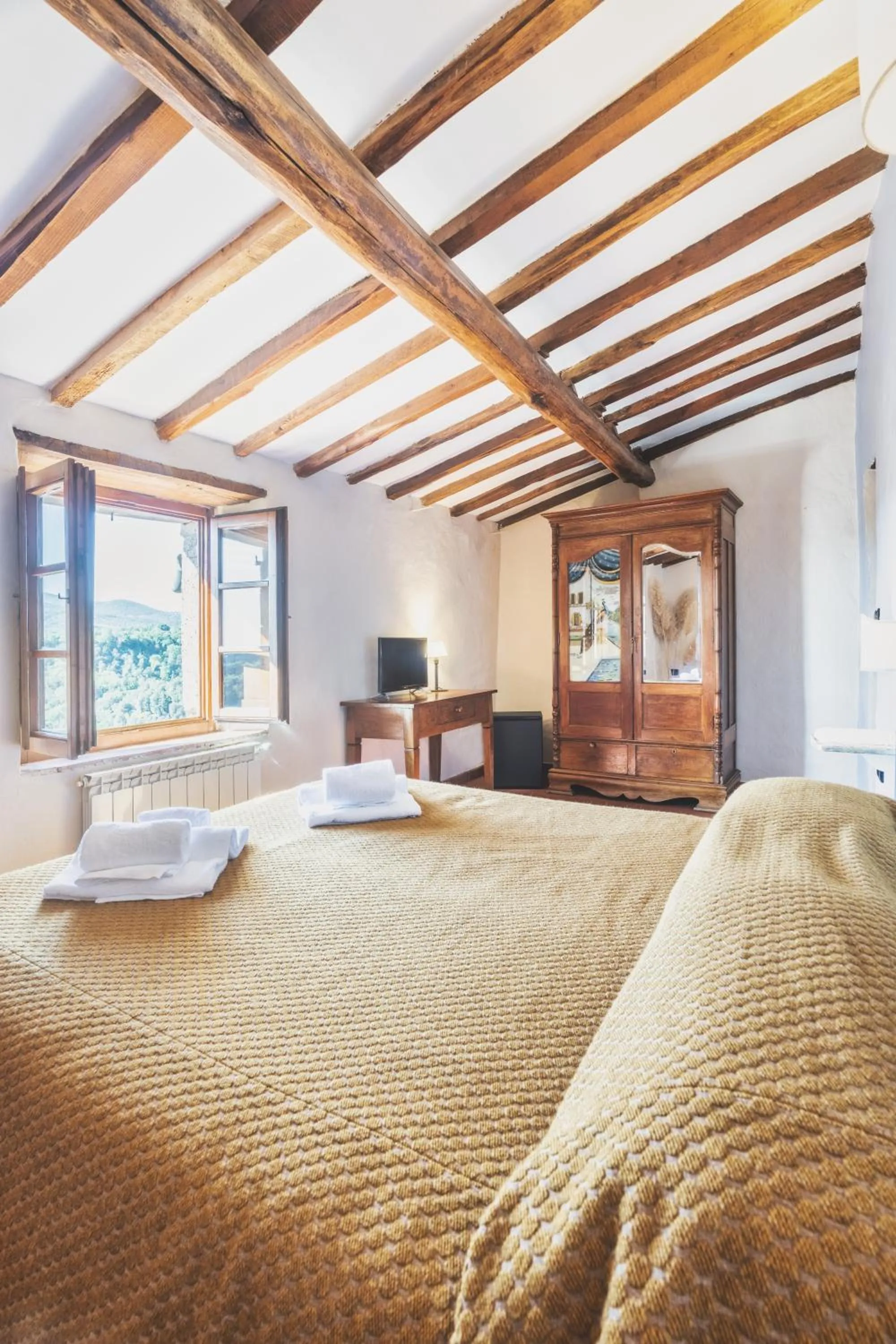 Bed in Hotel Della Fortezza