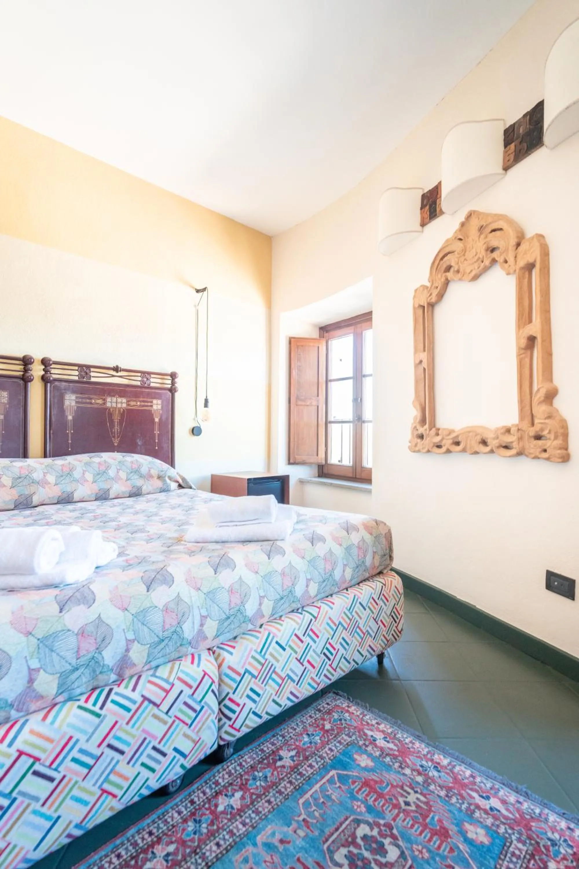 View (from property/room), Bed in Hotel Della Fortezza