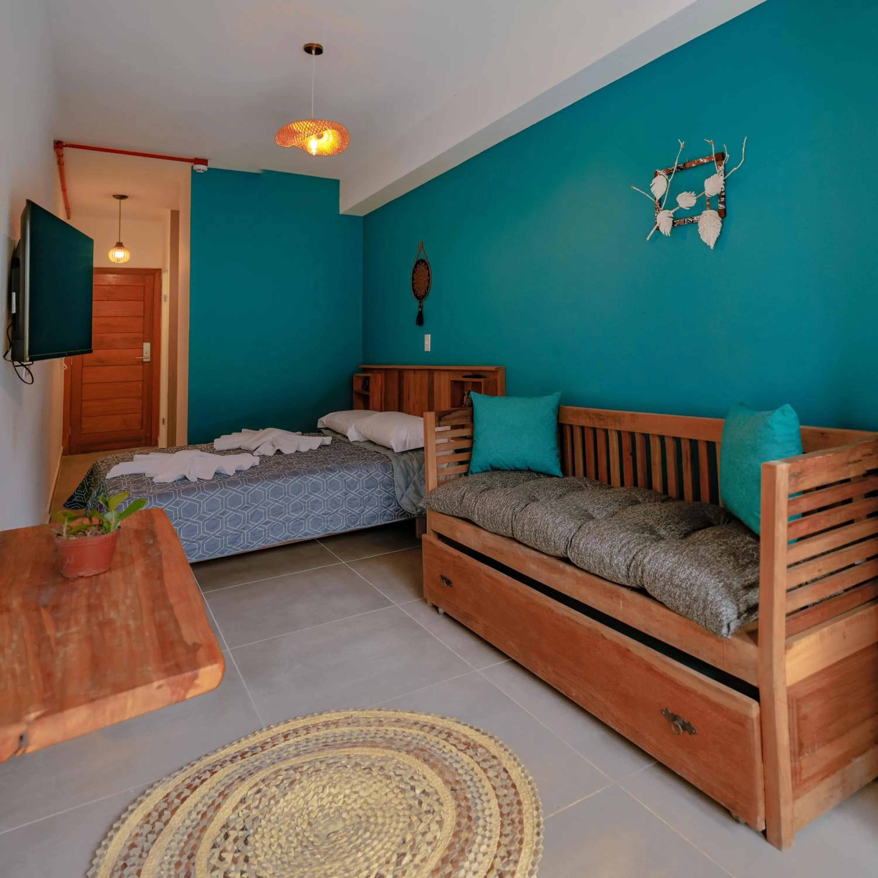 Bed in Mandala Beach Hotel