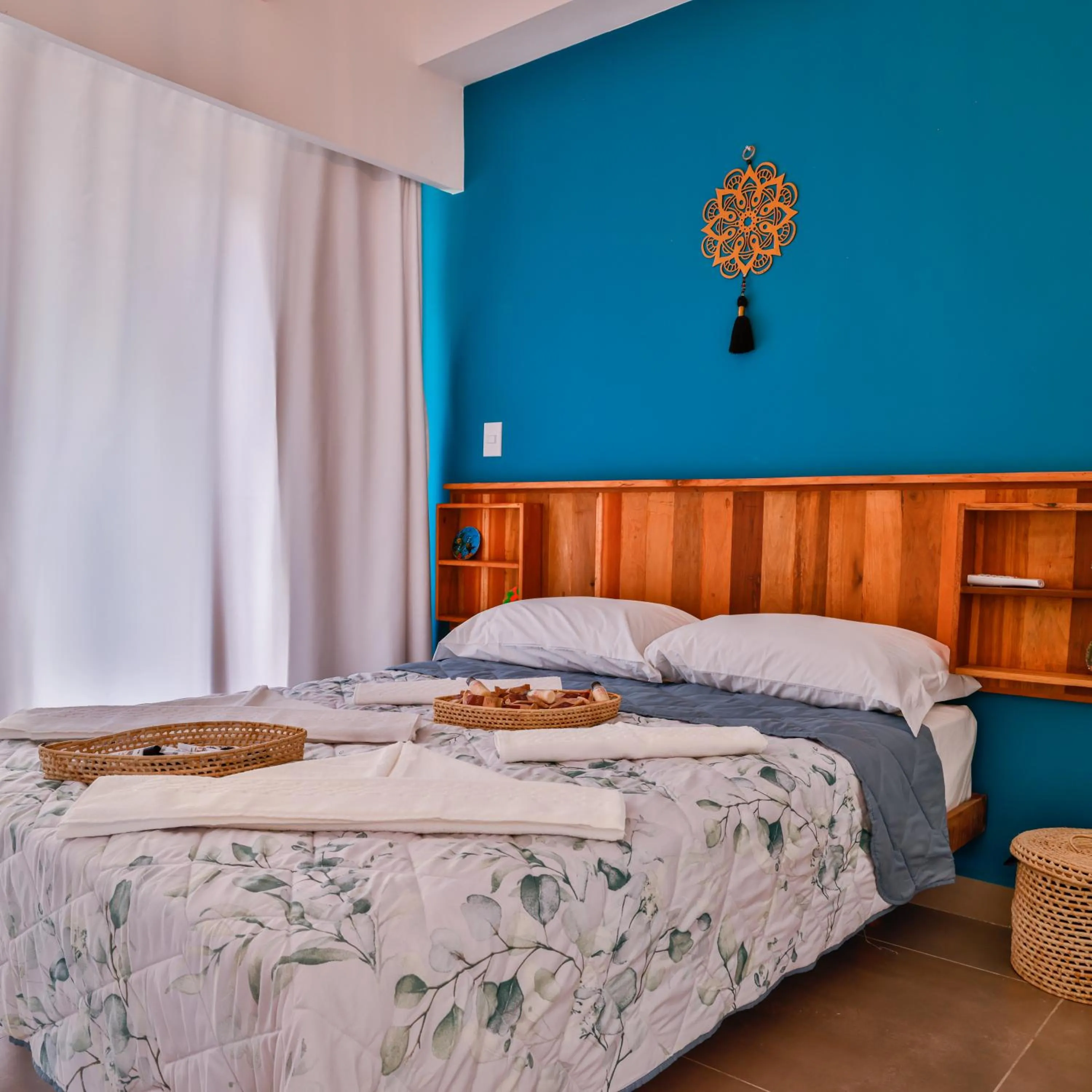 Bed in Mandala Beach Hotel