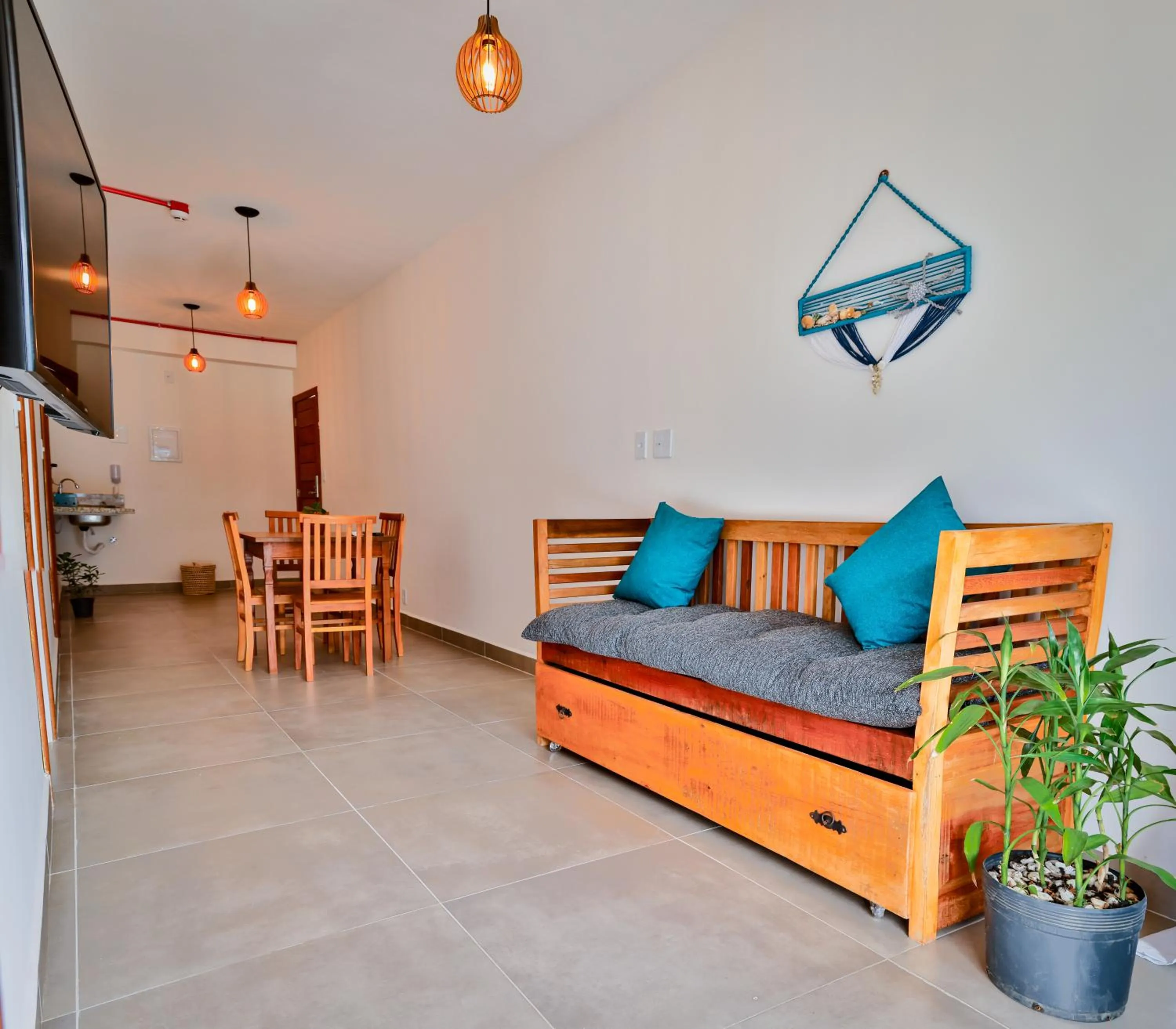 Living room, Bed in Mandala Beach Hotel
