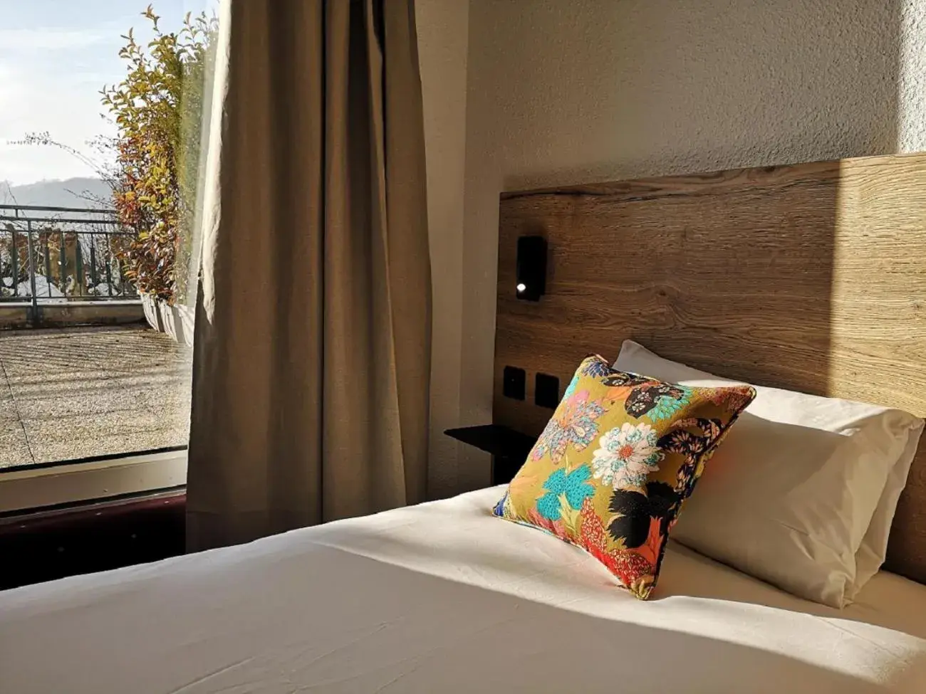 Twin Room with Terrace in Hotel Les Mésanges Twin Room with Terrace in Hotel Les Mésanges