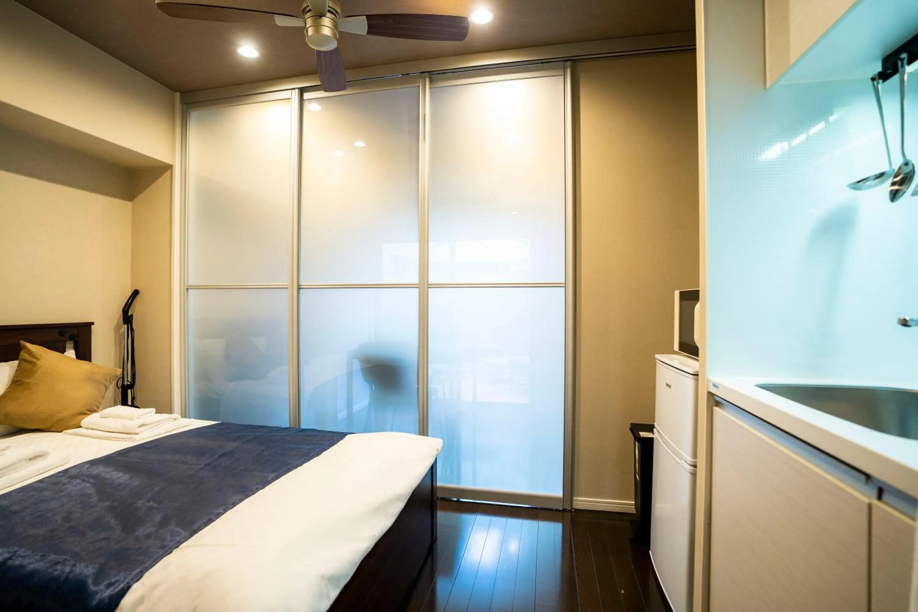 Bed in Sakimoto Residence Namba Minami