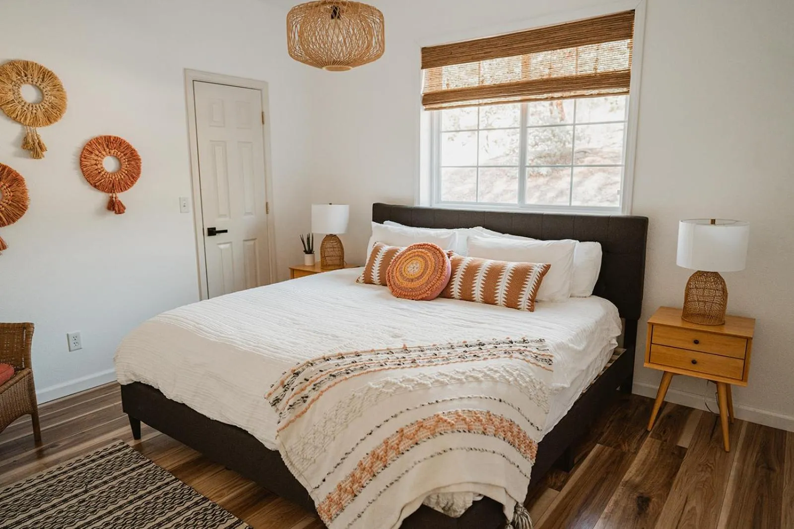 Bed in Sunset Glow Hidden Meadow BBQ HotTub by Casa Oso