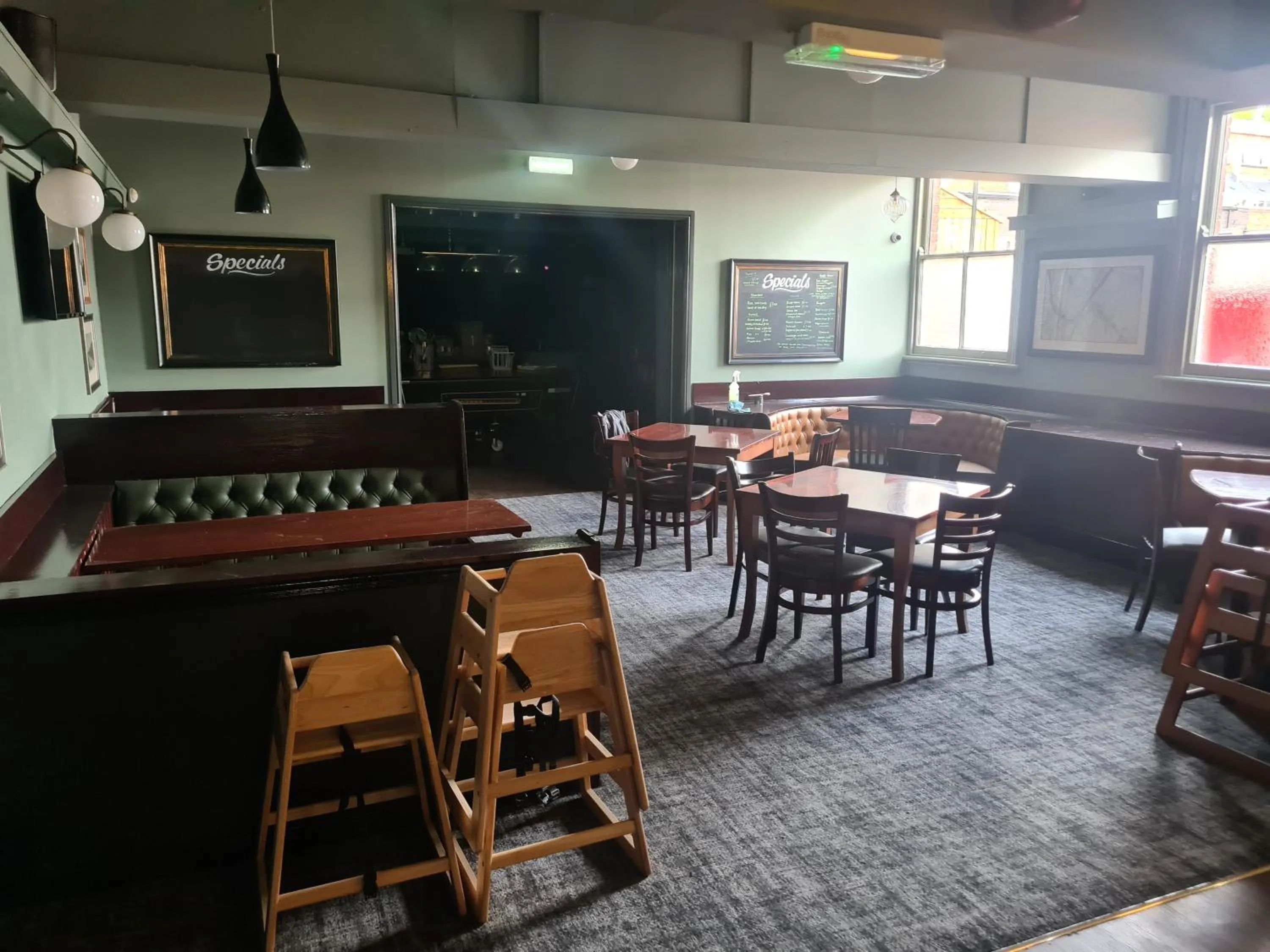 Dining area in Hen House