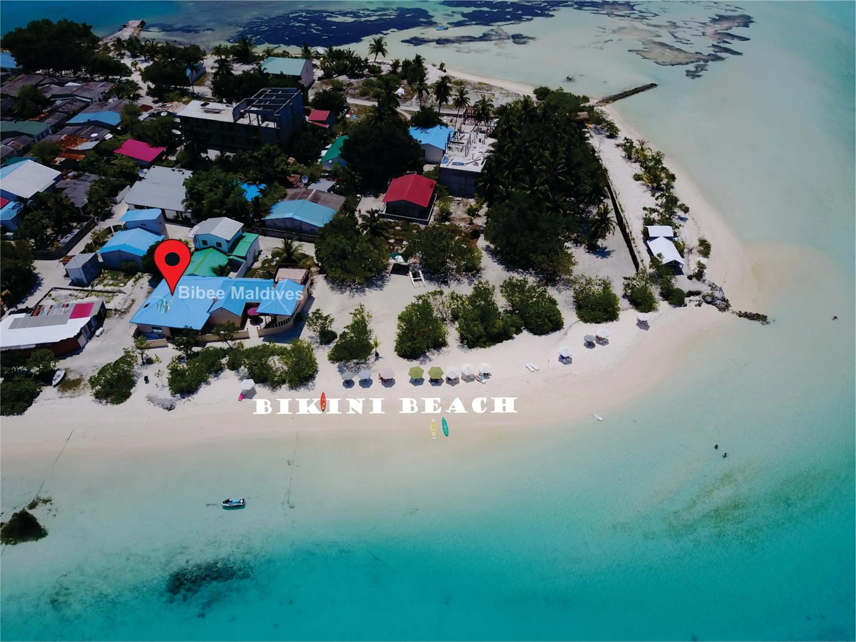Bird's eye view in Bibee Maldives