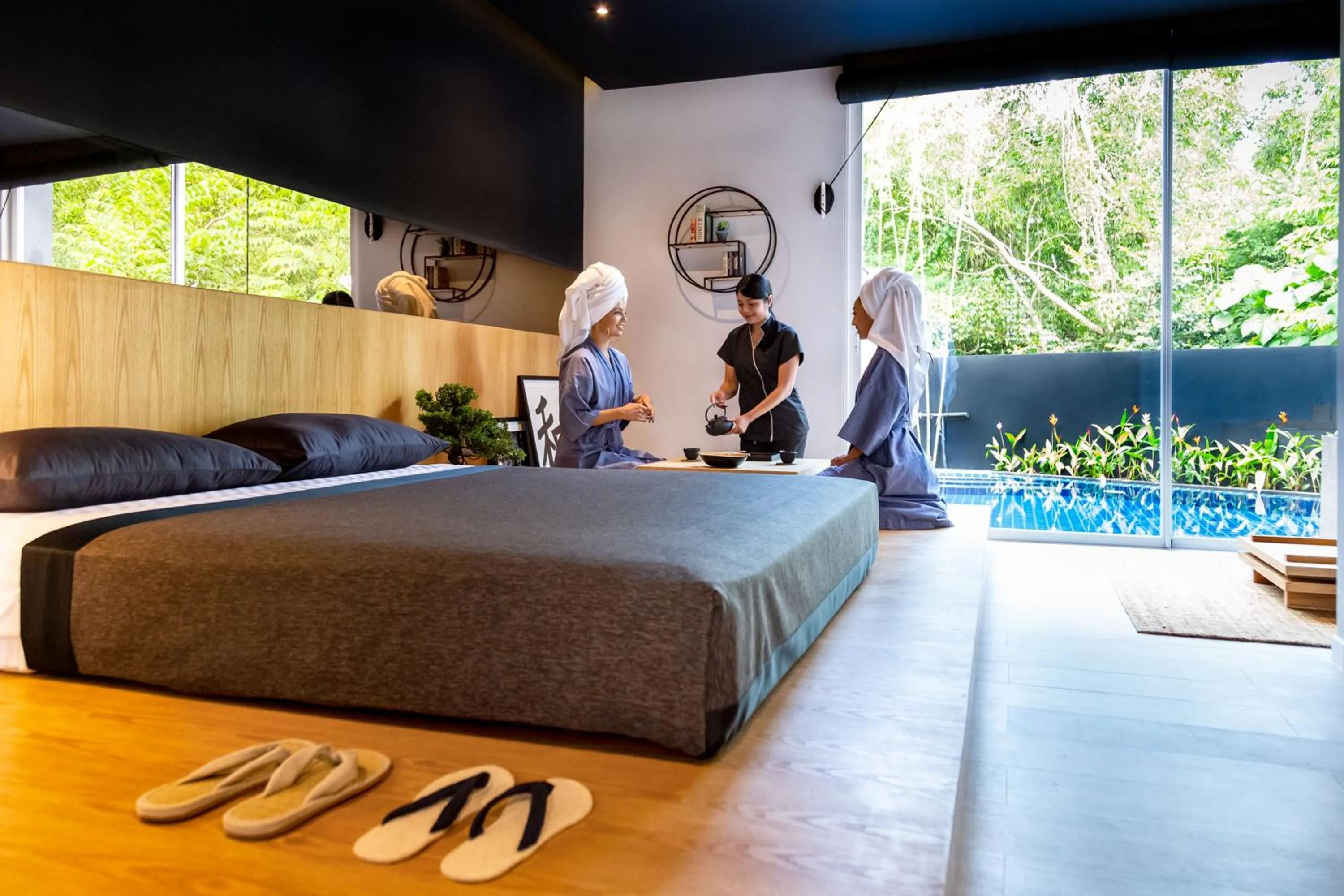 Bed in Villoft Zen Living Resort