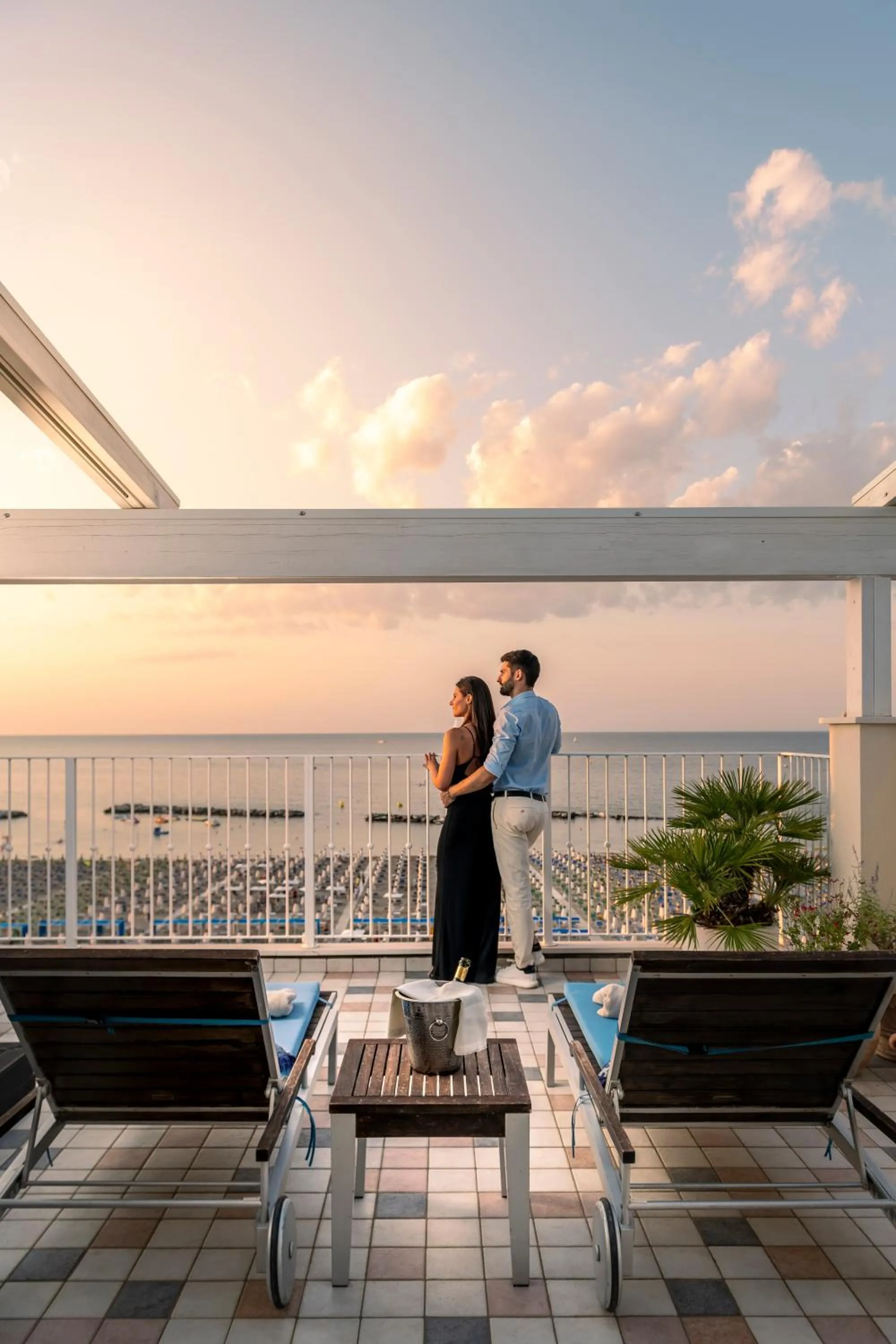 Balcony/Terrace in Luxor Beach Boutique Hotel Cattolica