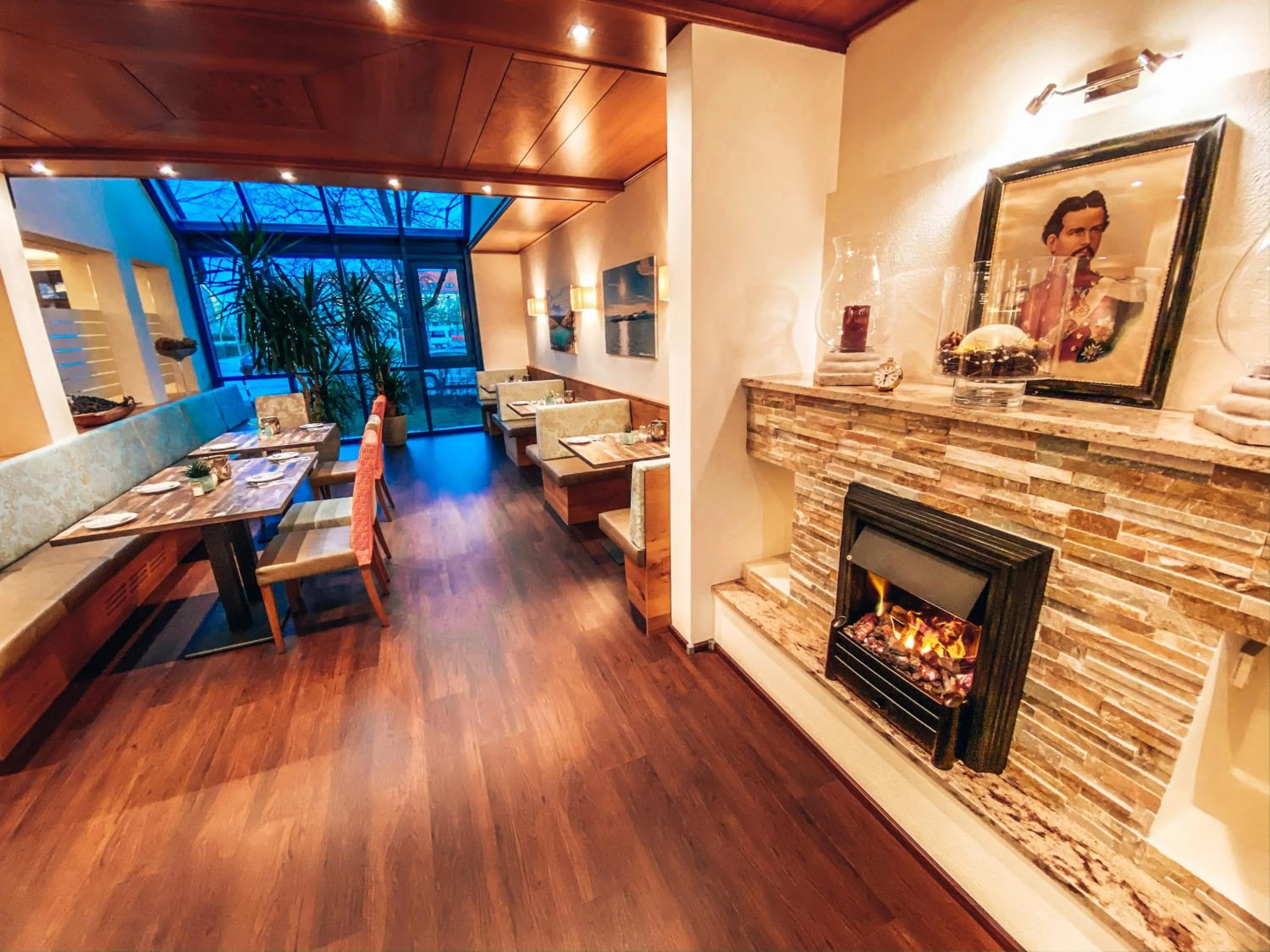 Dining area in Hotel Schwertfirm
