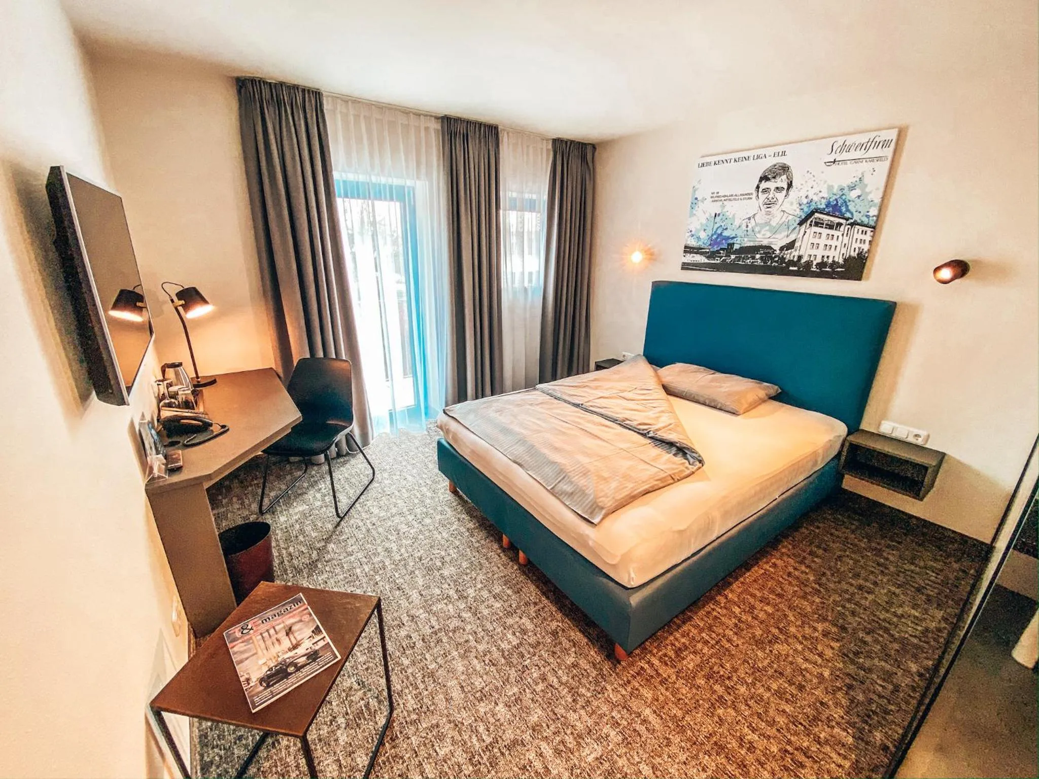 Decorative detail, Bed in Hotel Schwertfirm