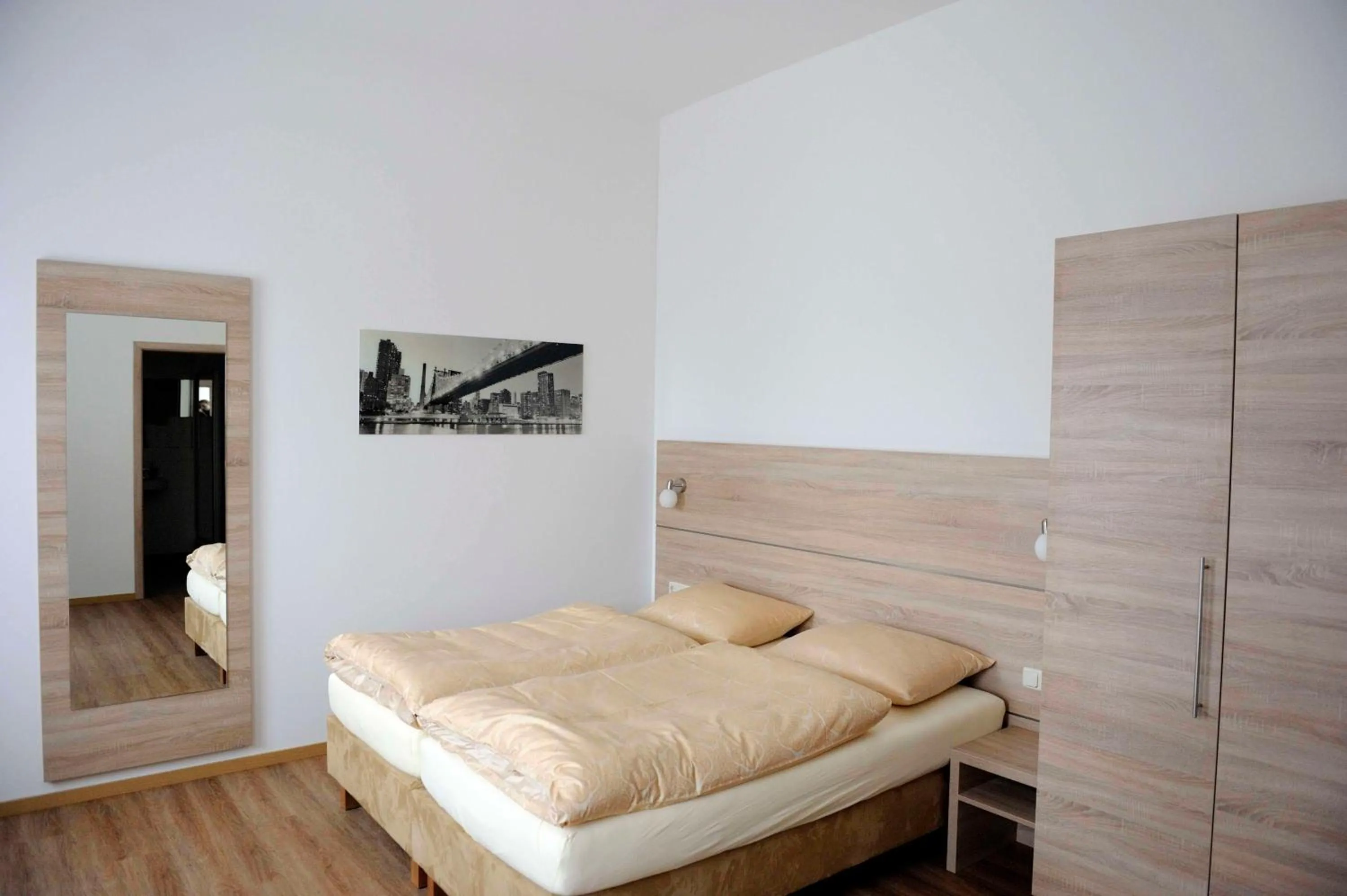 Bed in Das Falk Apartmenthaus