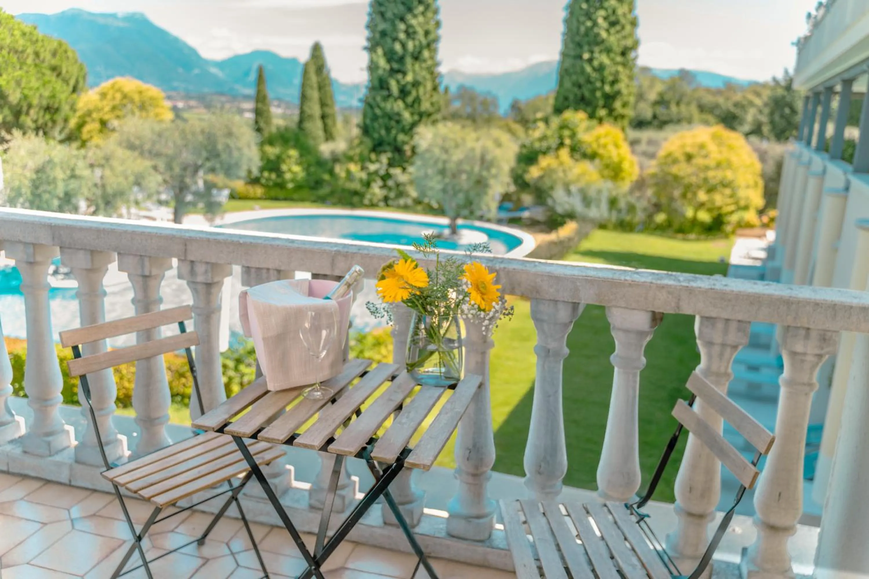 Balcony/Terrace in AHG Golf Hotel Porta Del Sole