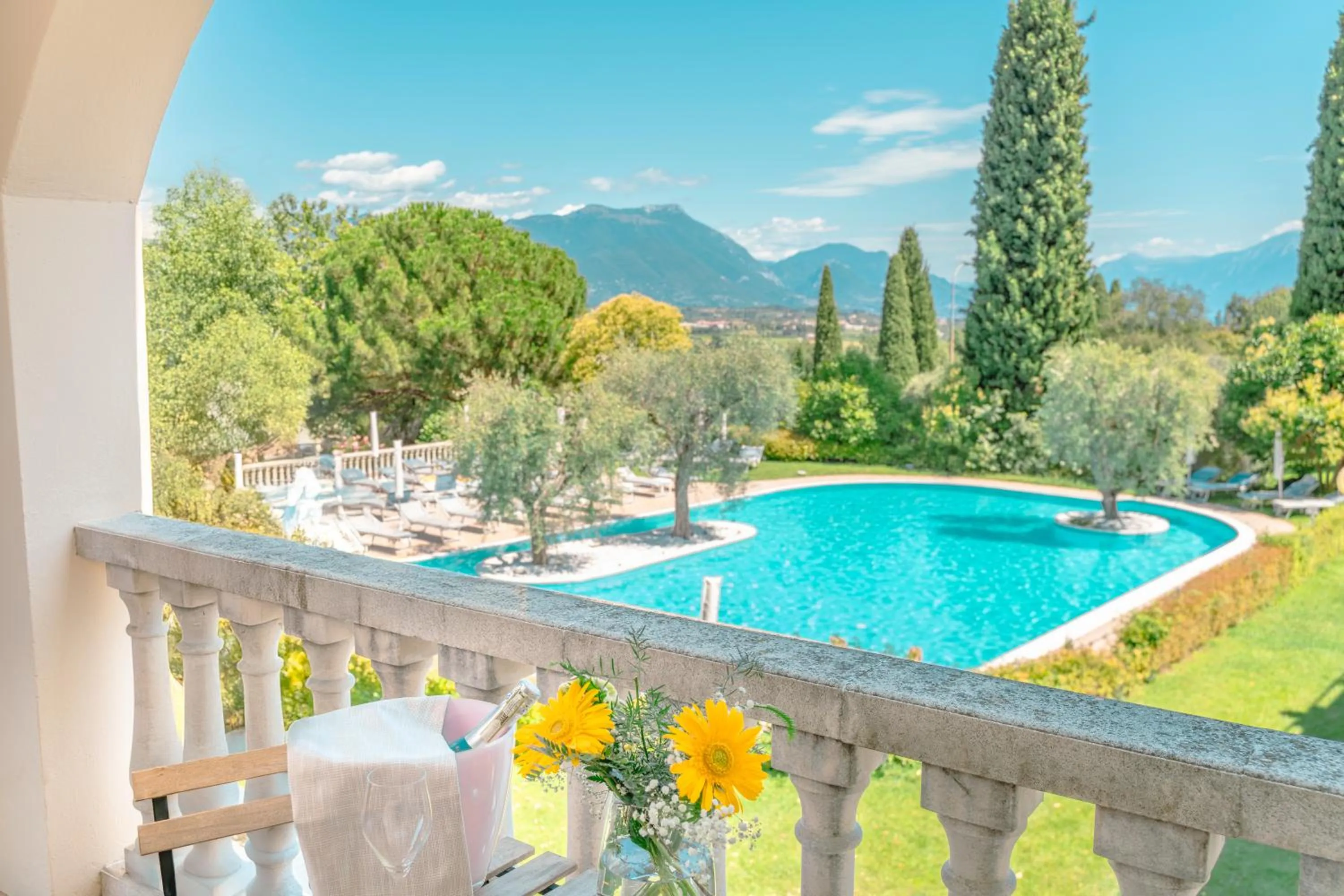 Garden view in AHG Golf Hotel Porta Del Sole